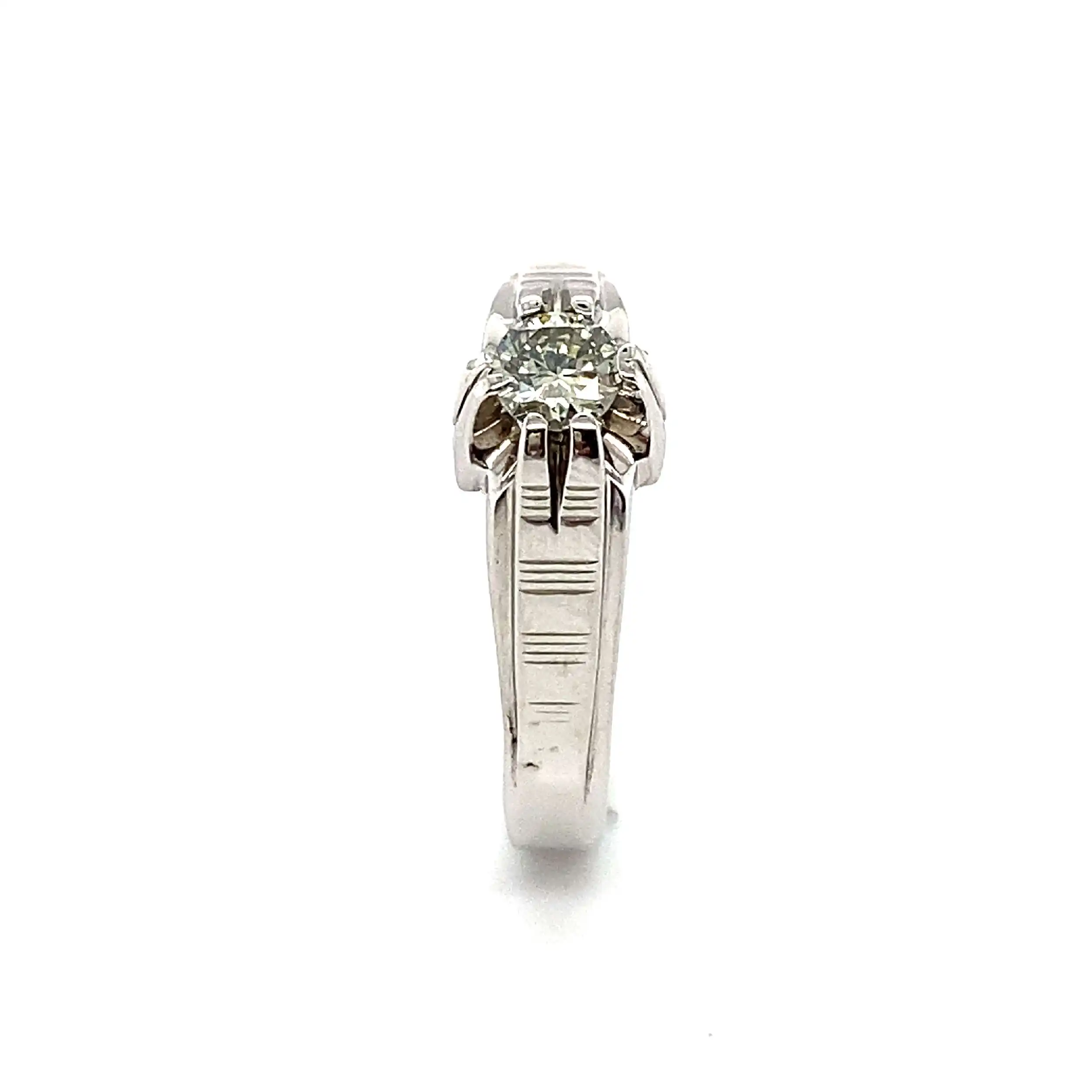 Ring Weißgold mit Brillant Ring Weißgold mit Brillant