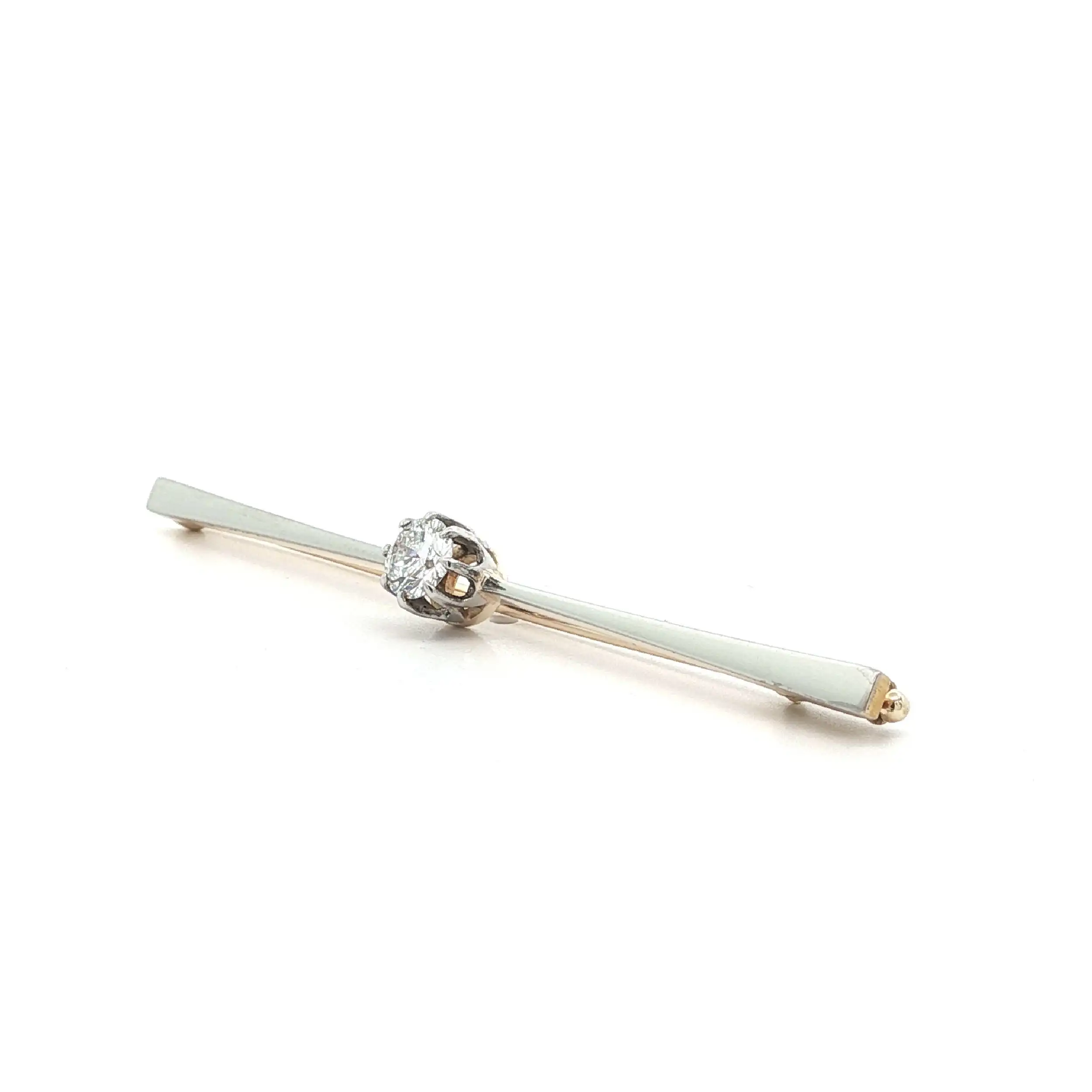 Nadel Gelbgold mit Brillant Nadel Gelbgold mit Brillant