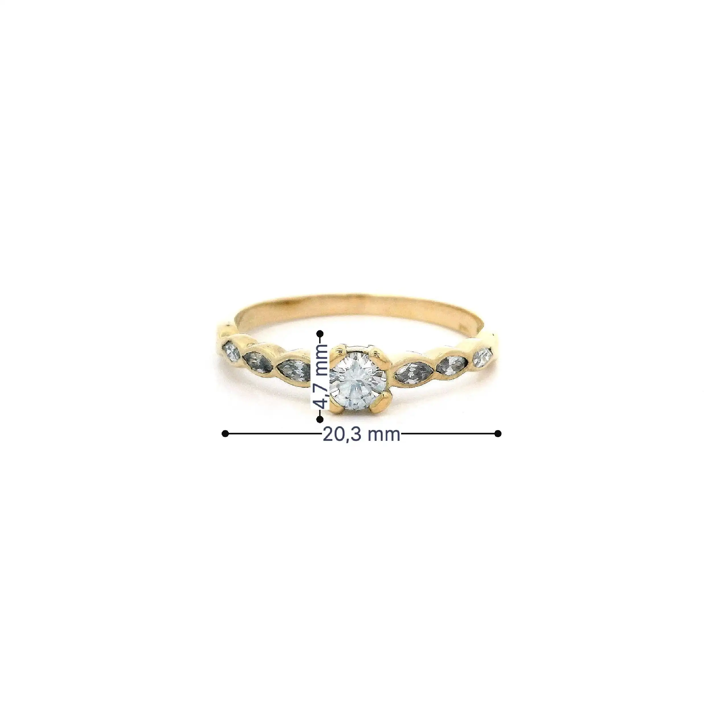Ring Gelbgold Wempe mit Brillanten und Diamanten