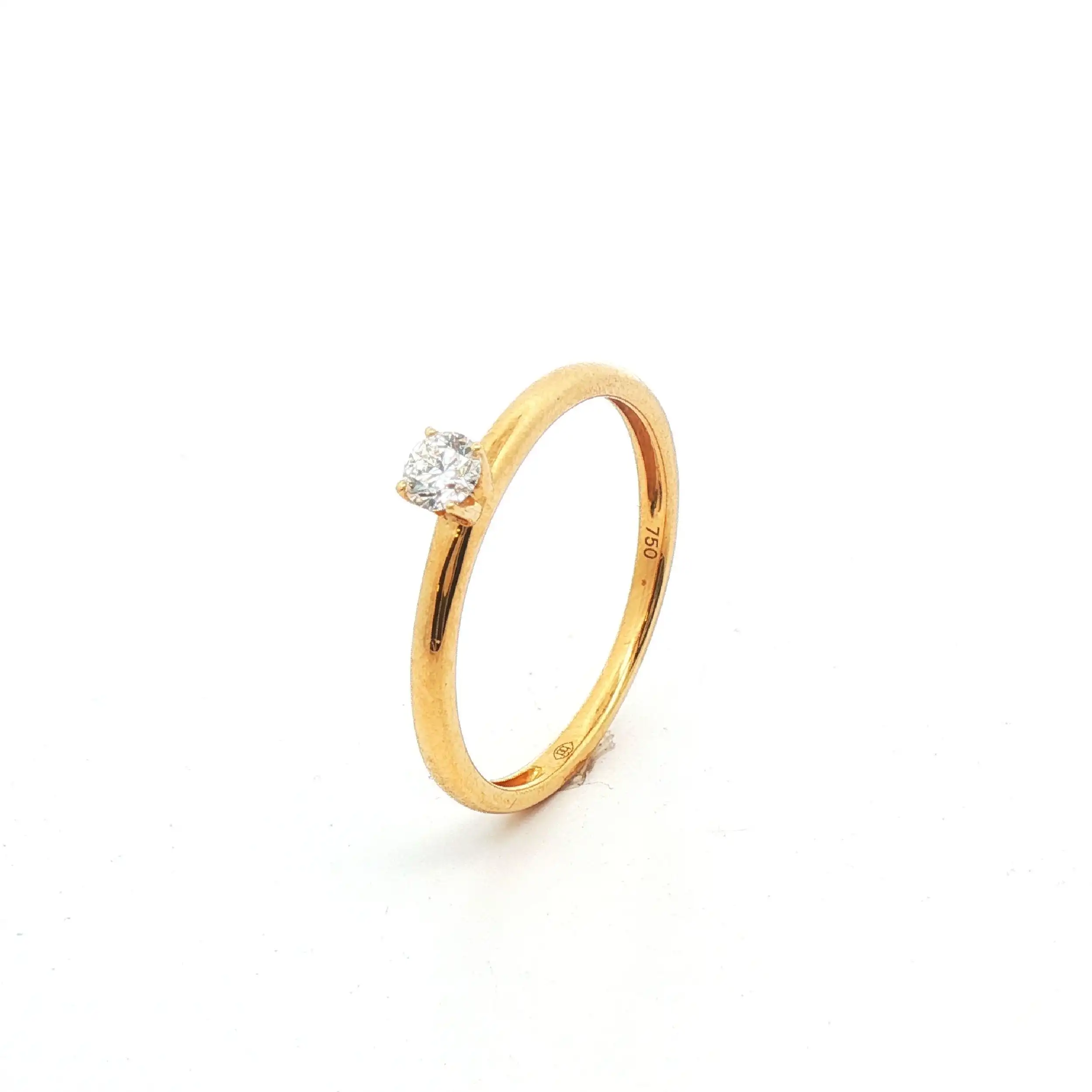 Solitärring Gelbgold mit Brillant 0,20ct Solitärring Gelbgold mit Brillant 0,20ct