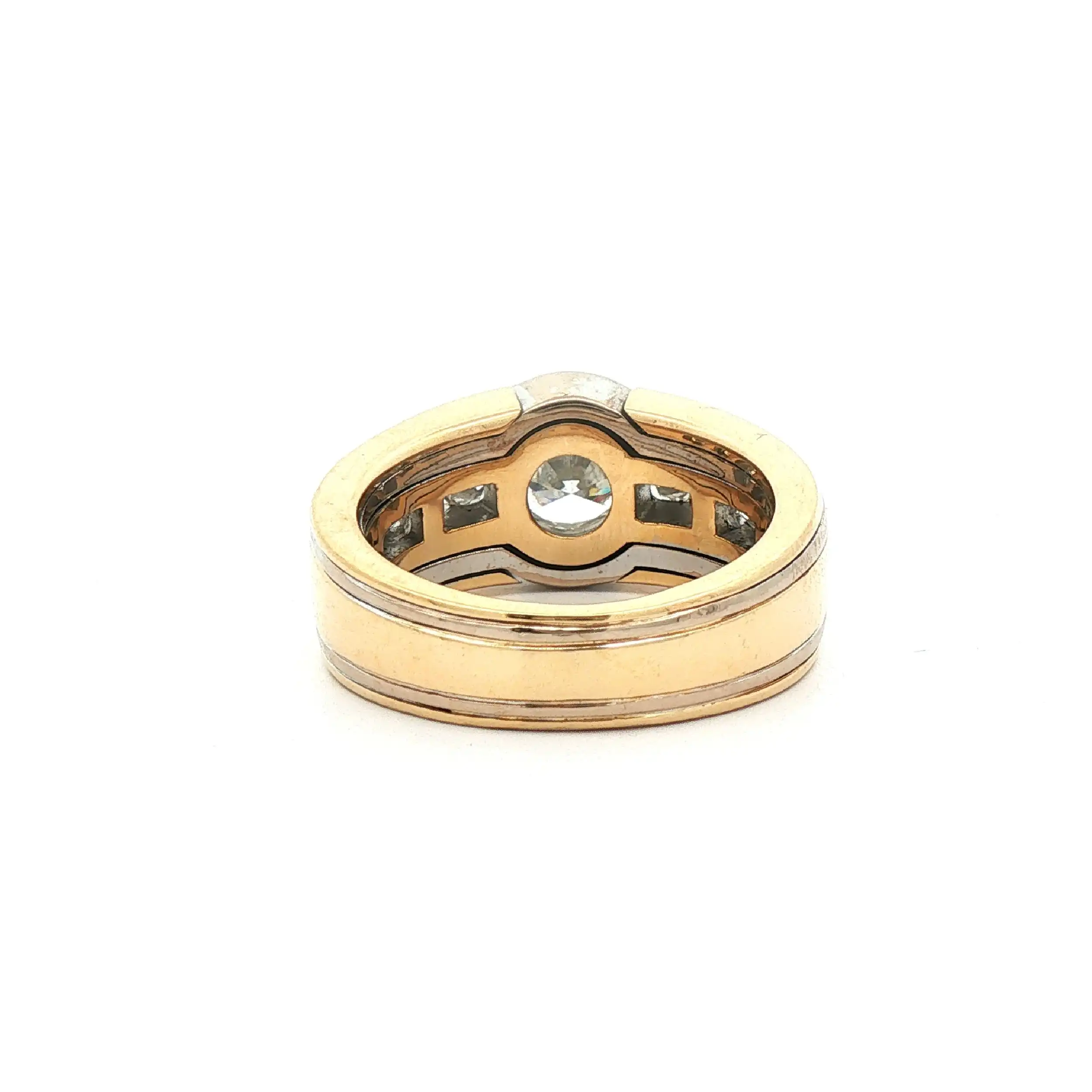 Ring Bicolor mit Brillanten
