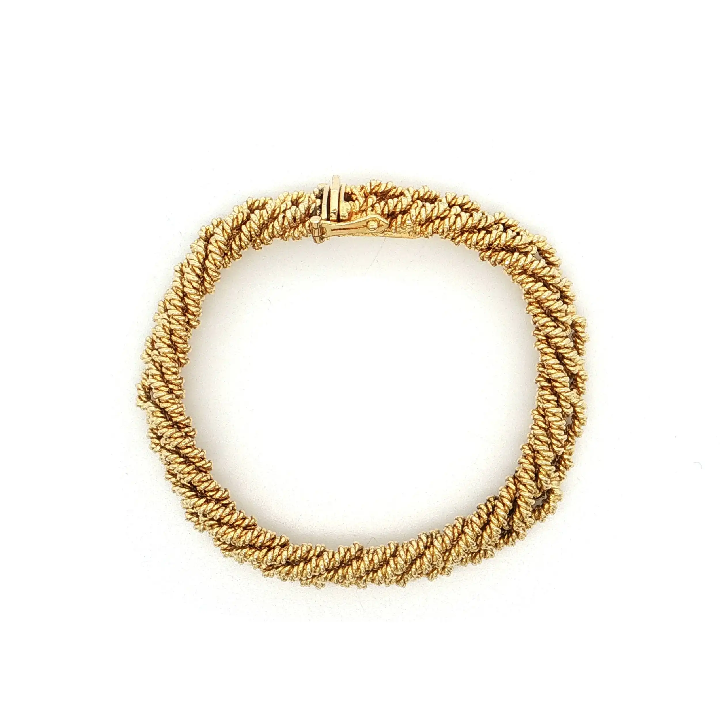 Armband Gelbgold geflochten