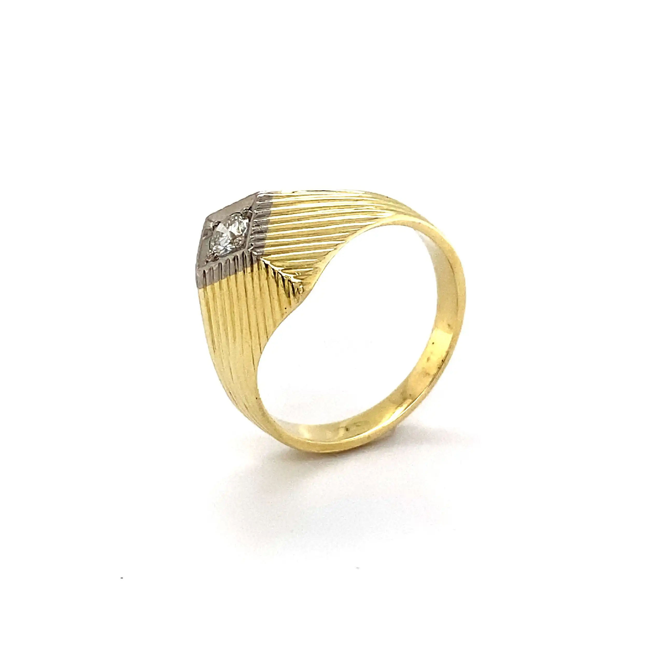 Ring Gelbgold mit Solitär Brillant Ring Gelbgold mit Solitär Brillant