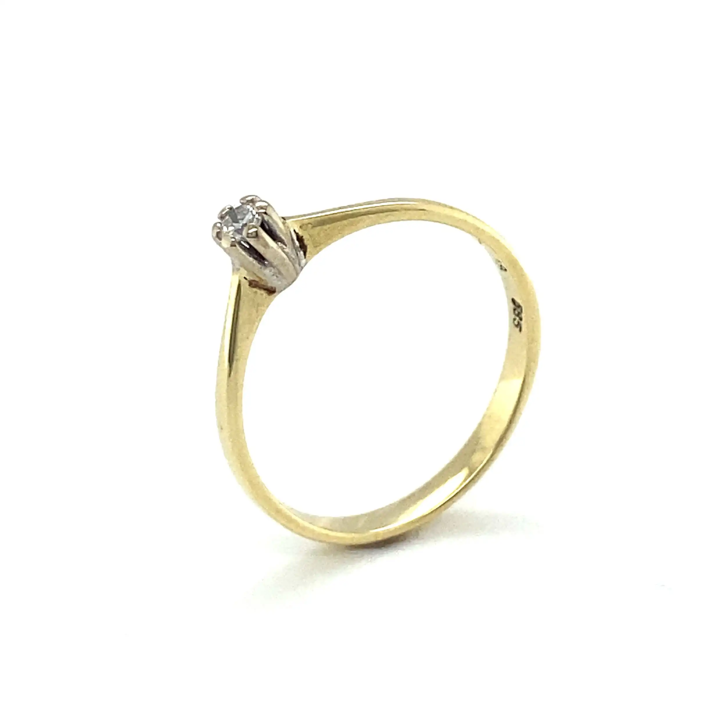 Ring Bicolor mit Brillant Ring Bicolor mit Brillant