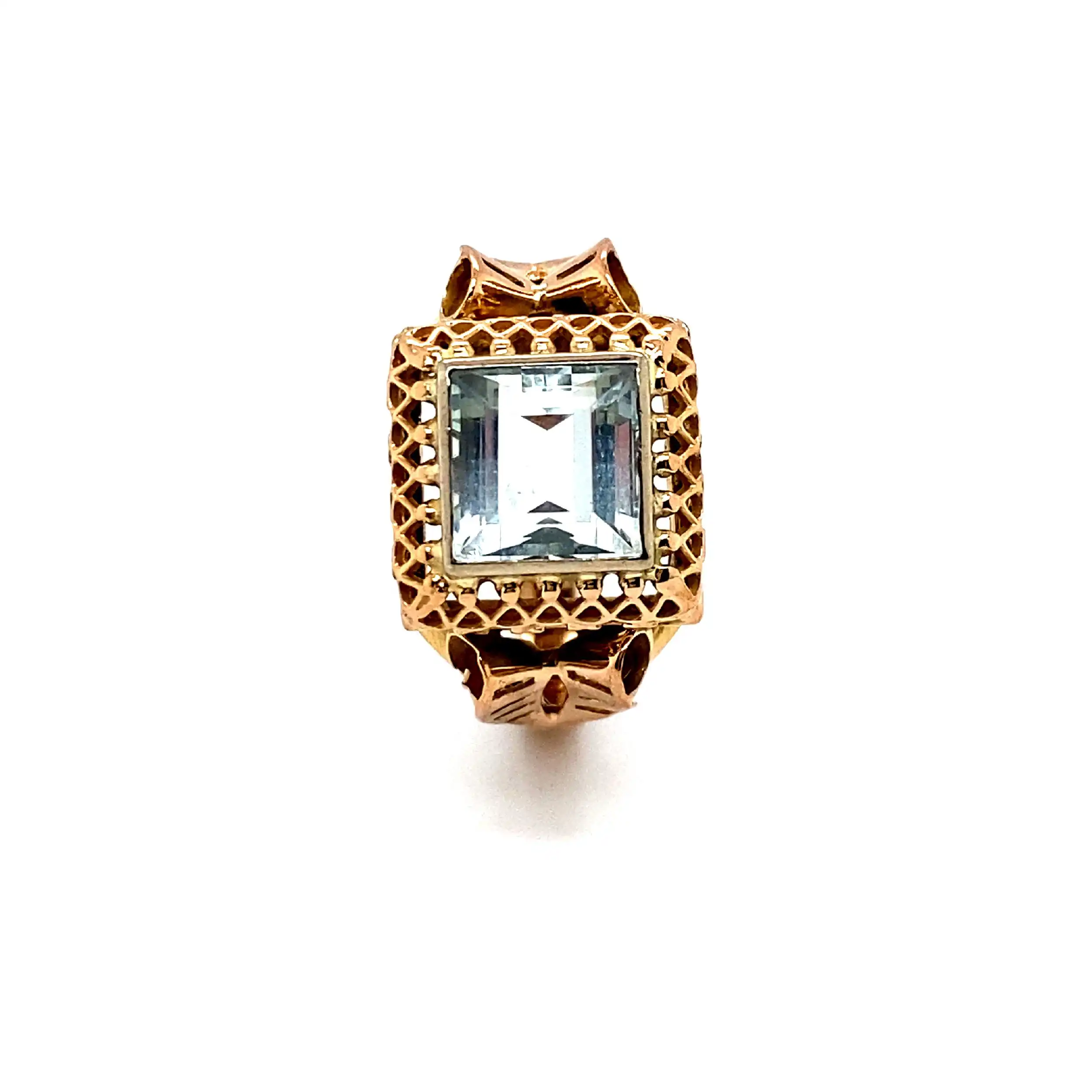Ring Rosegold mit Aquamarin