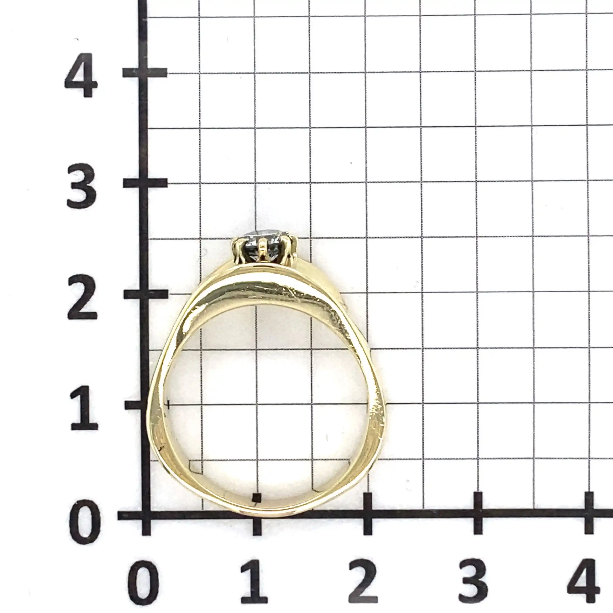 Ring Gelbgold mit Brillant
