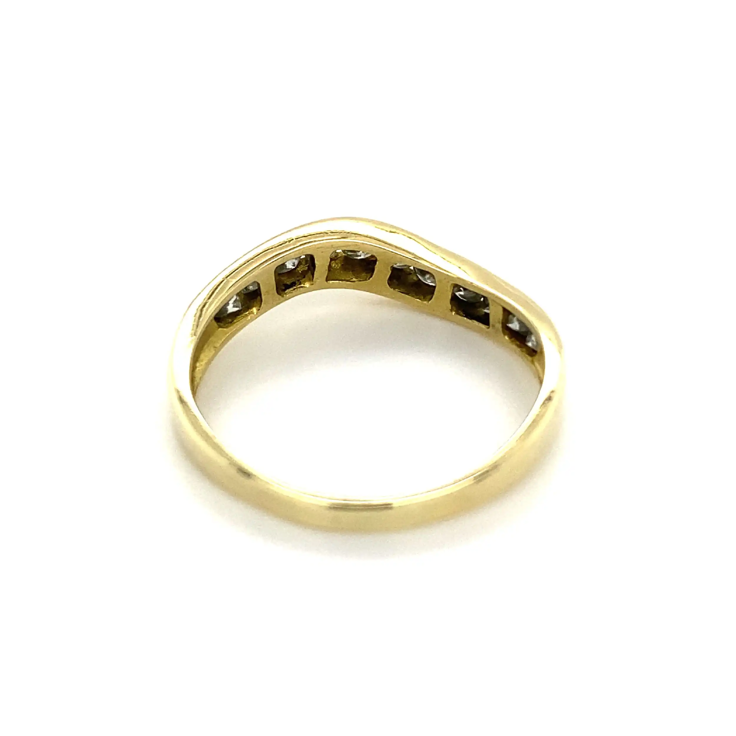 Ring Gelbgold mit Brillanten, graviert mit 0,55ct.
