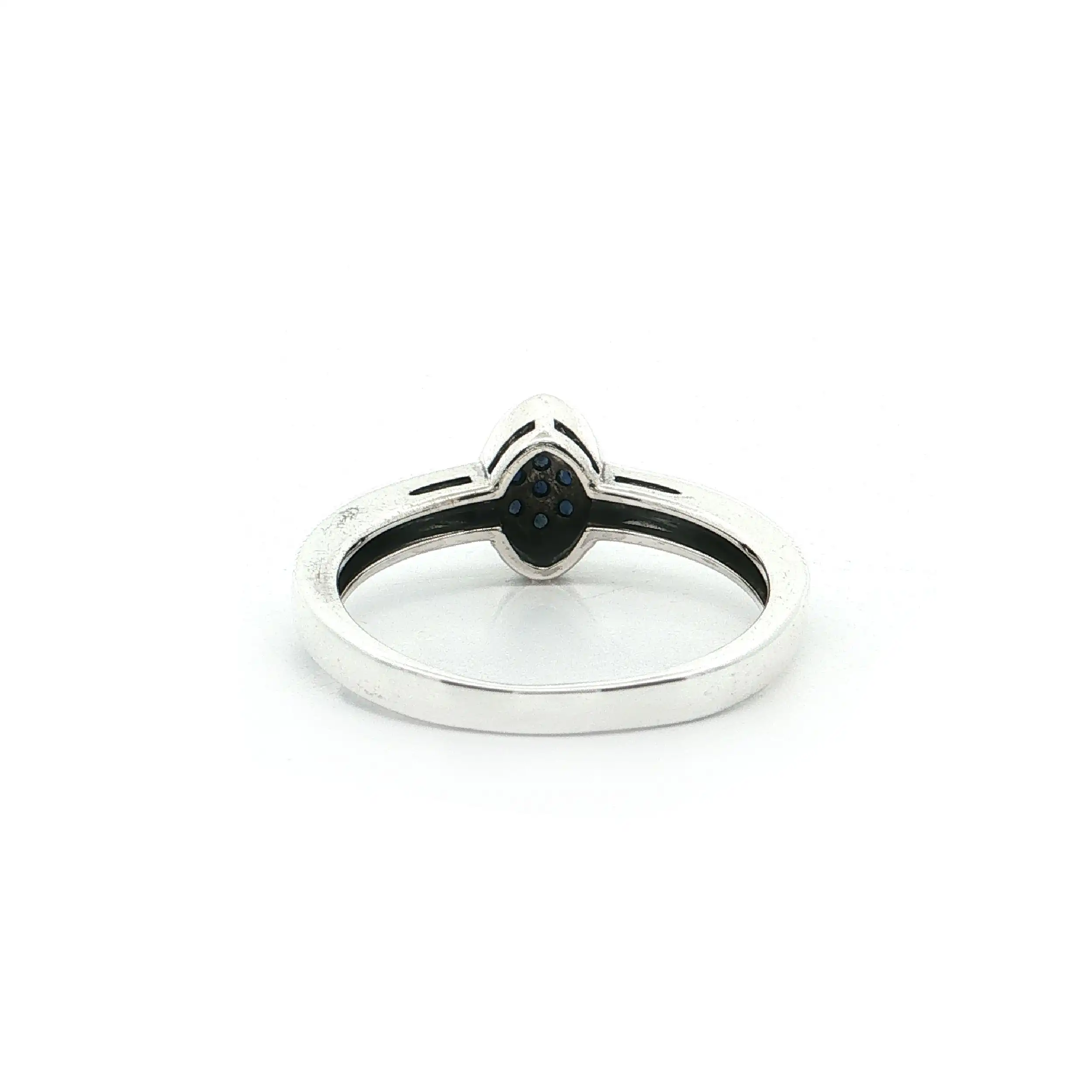 Ring Silber mit Saphiren und Markasiten