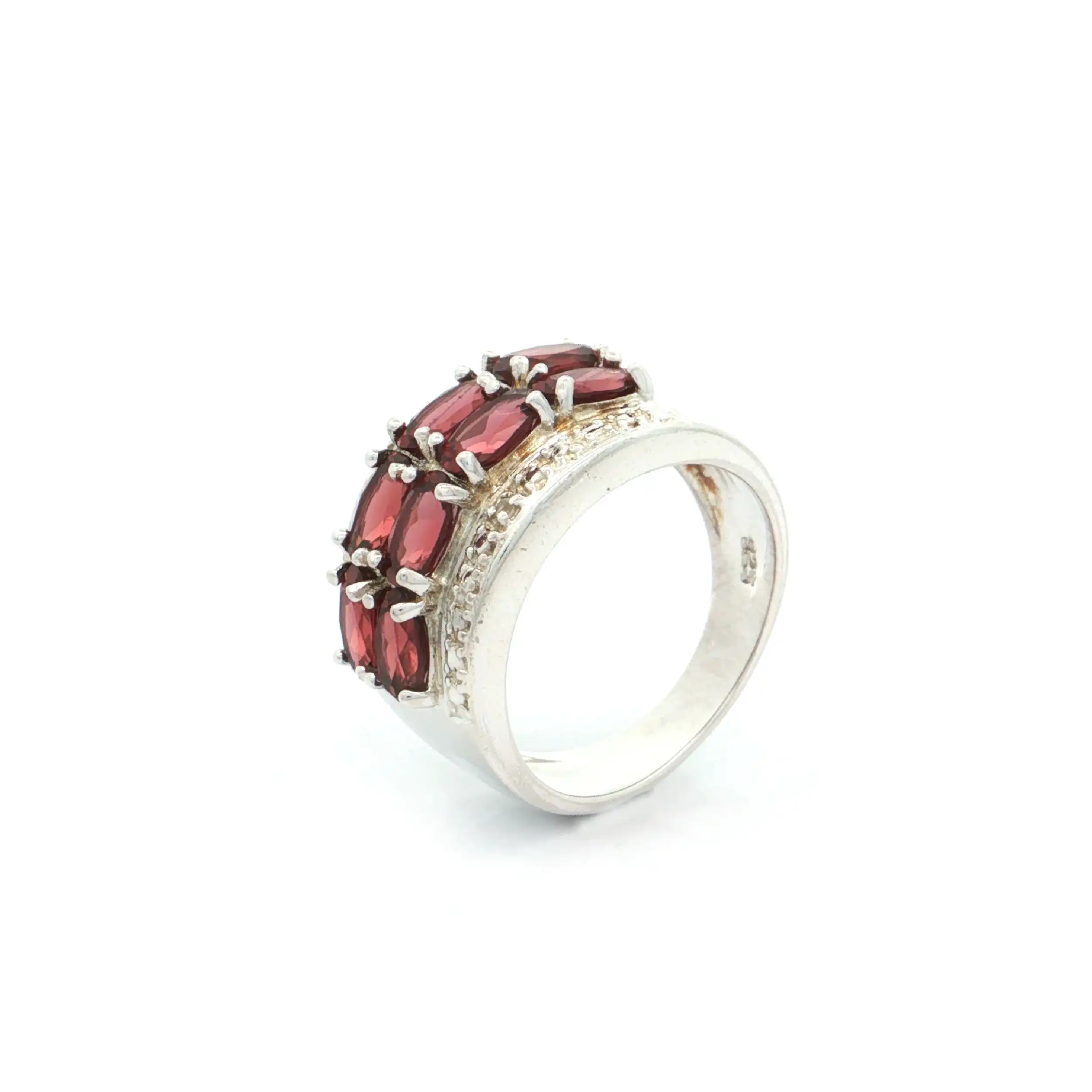 Ring Silber mit Rhodolith