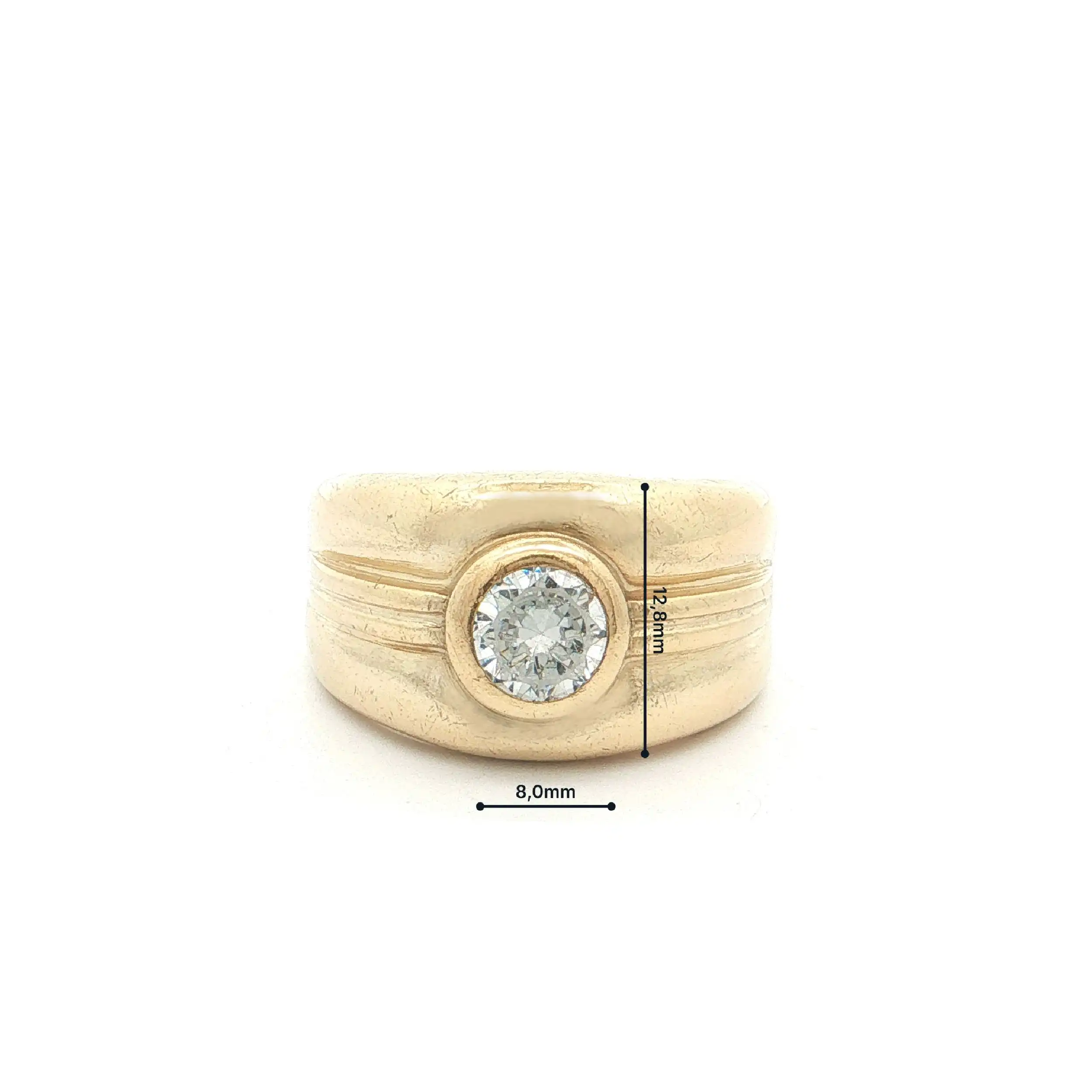 Ring Silber vergoldet mit Zirkonia Ring Silber vergoldet mit Zirkonia