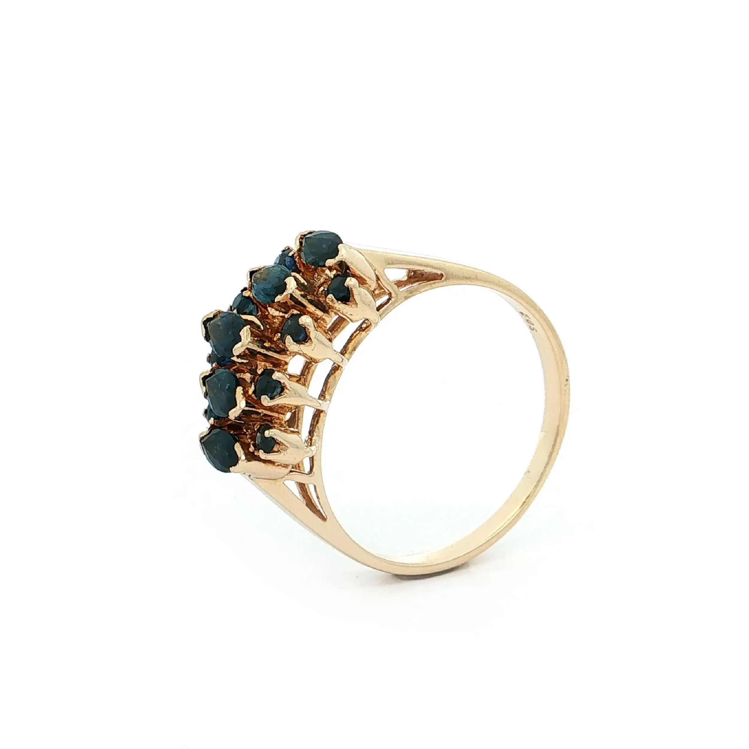 Ring Gelbgold mit Saphiren