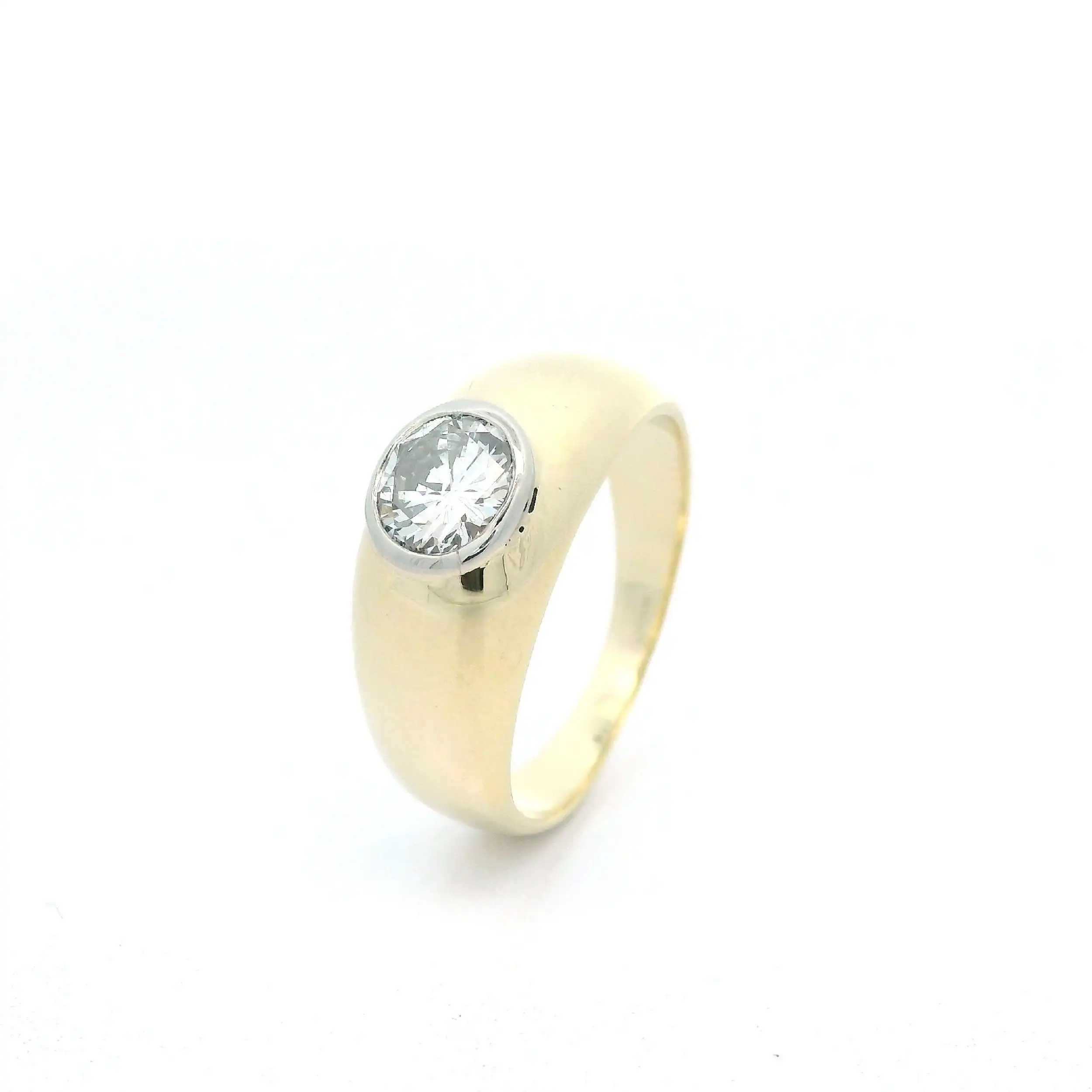 Ring Bicolor mit Brillant Ring Bicolor mit Brillant