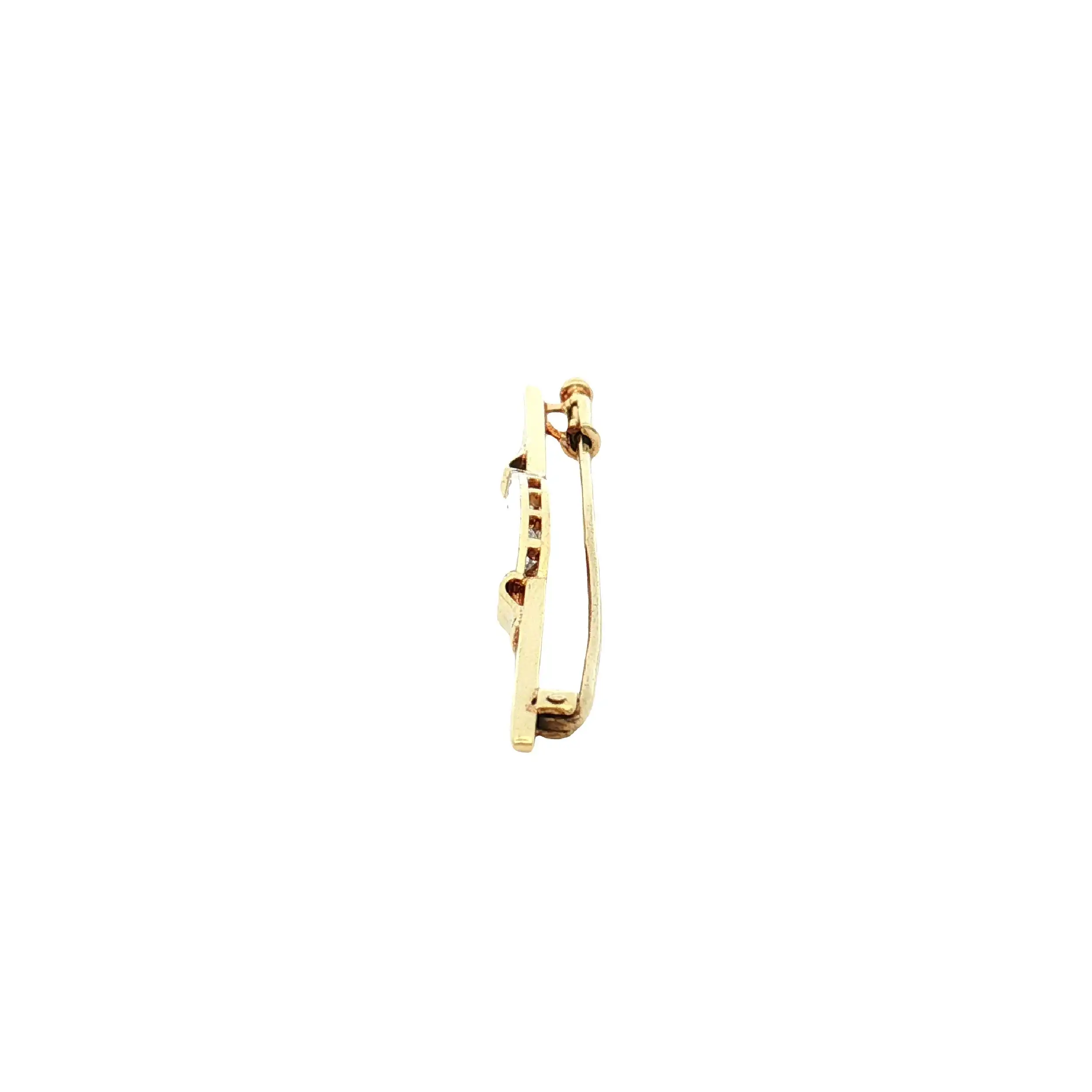 Nadel Bicolor mit Brillanten Nadel Bicolor mit Brillanten
