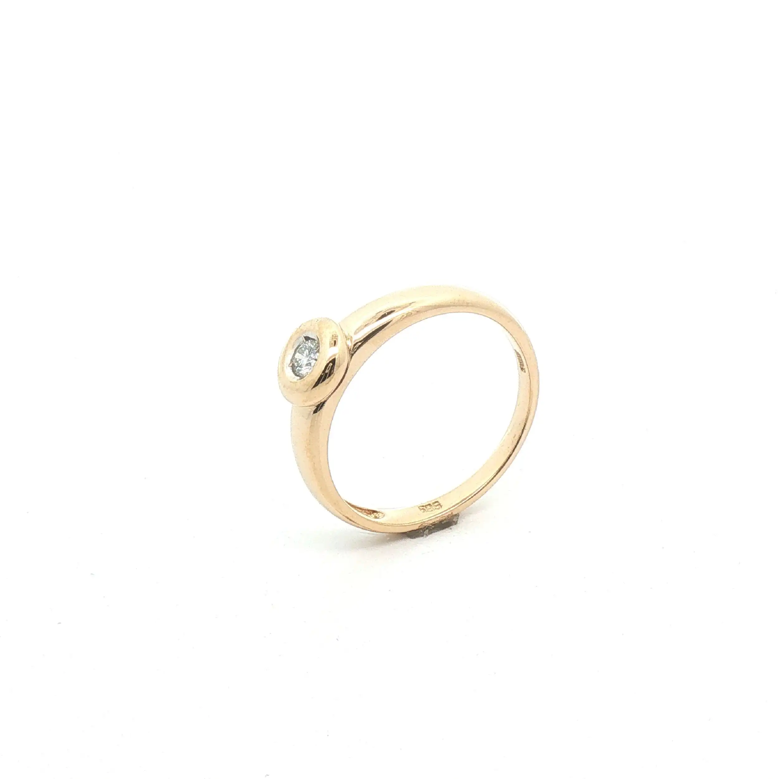 Ring Gelbgold mit Brillant