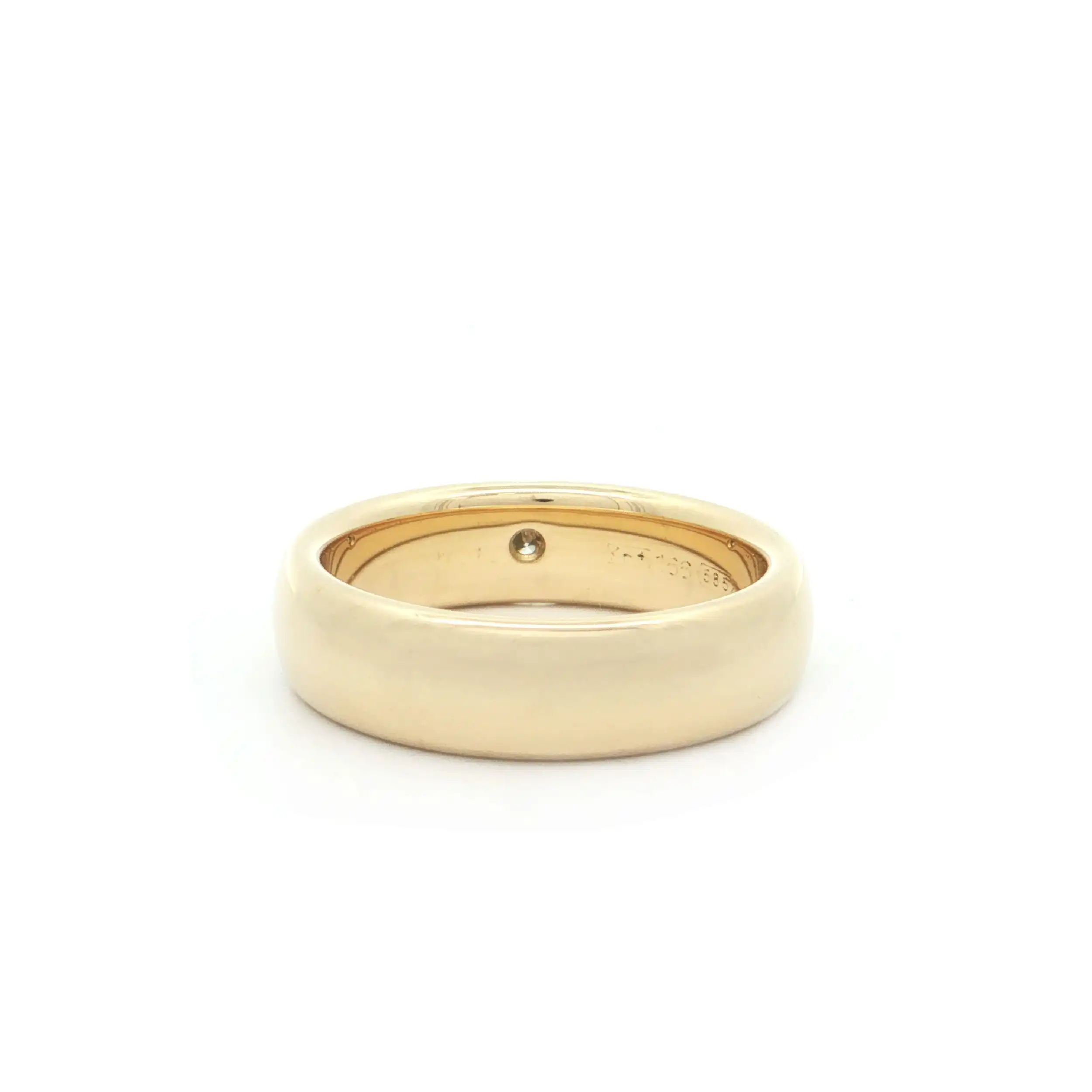 Trauring Gelbgold mit Brillant Trauring Gelbgold mit Brillant