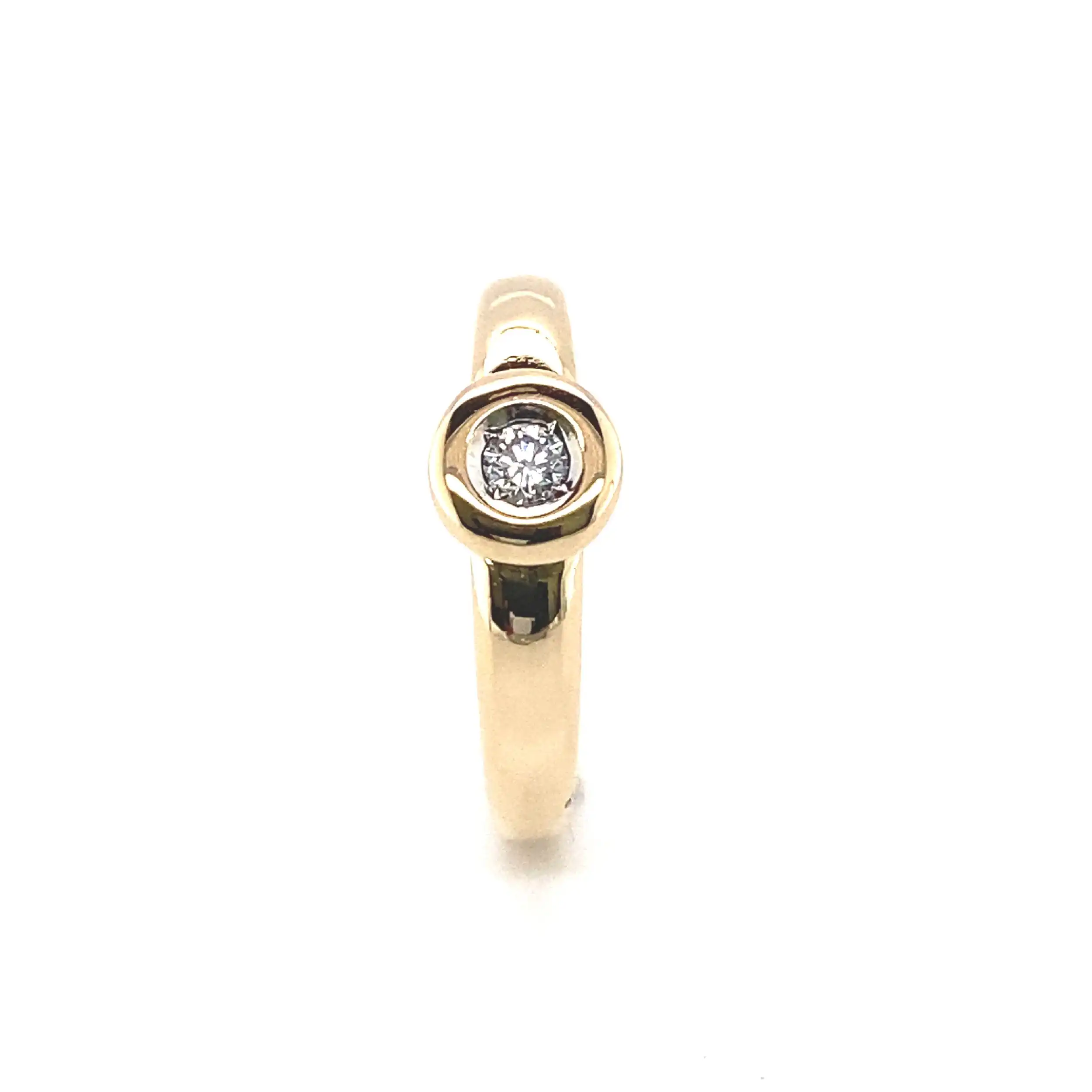 Ring Gelbgold mit Brillant Ring Gelbgold mit Brillant