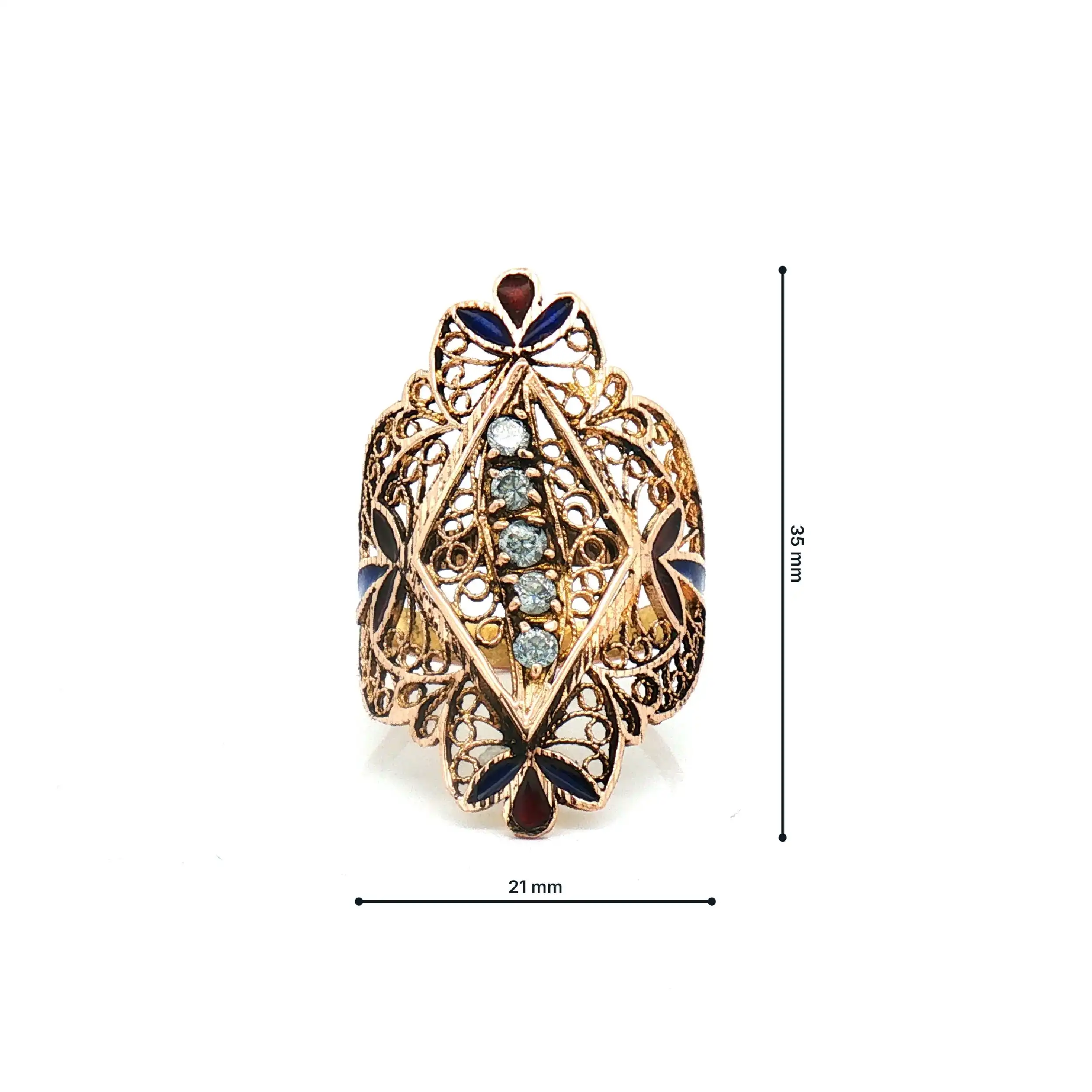 Ring Gelbgold mit Zirkonia