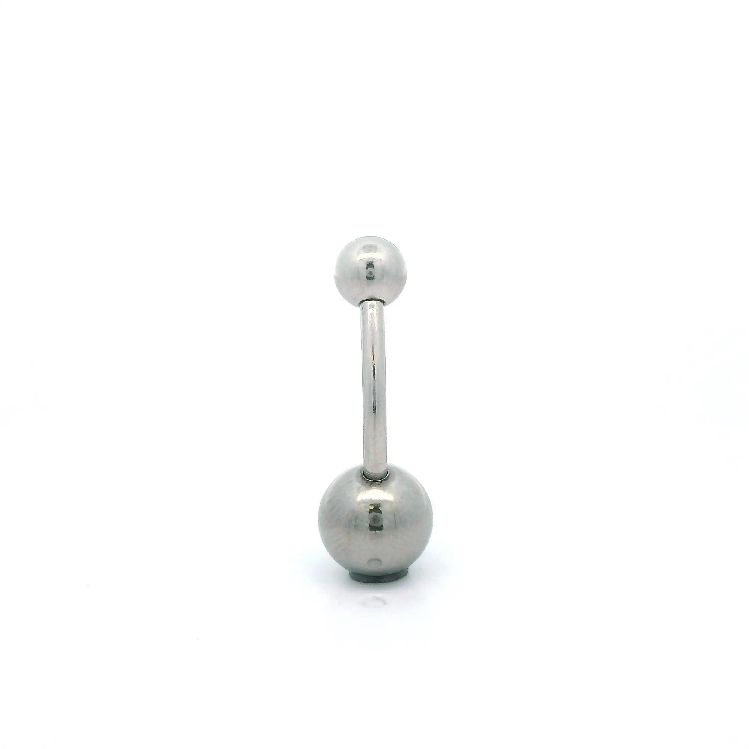 Edelstahl Bauchnabelpiercing mit blauem Farbstein