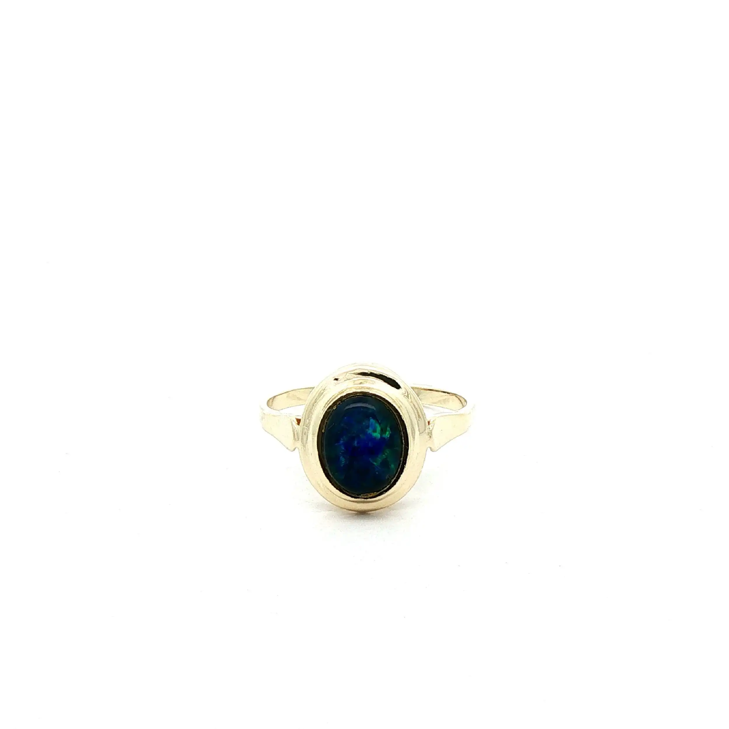Ring Gelbgold mit Opal Triplette Ring Gelbgold mit Opal Triplette