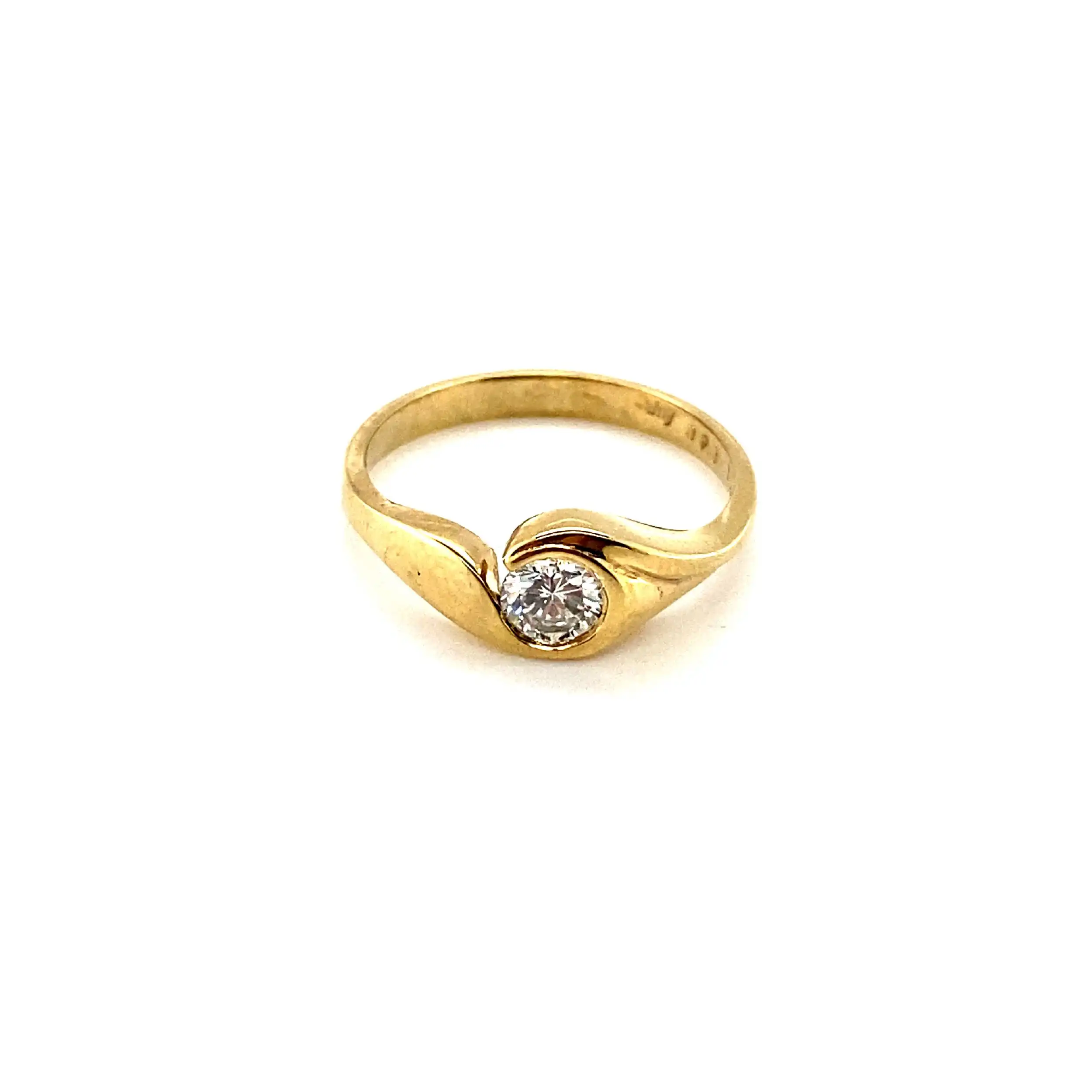Ring Gelbgold mit Brillant