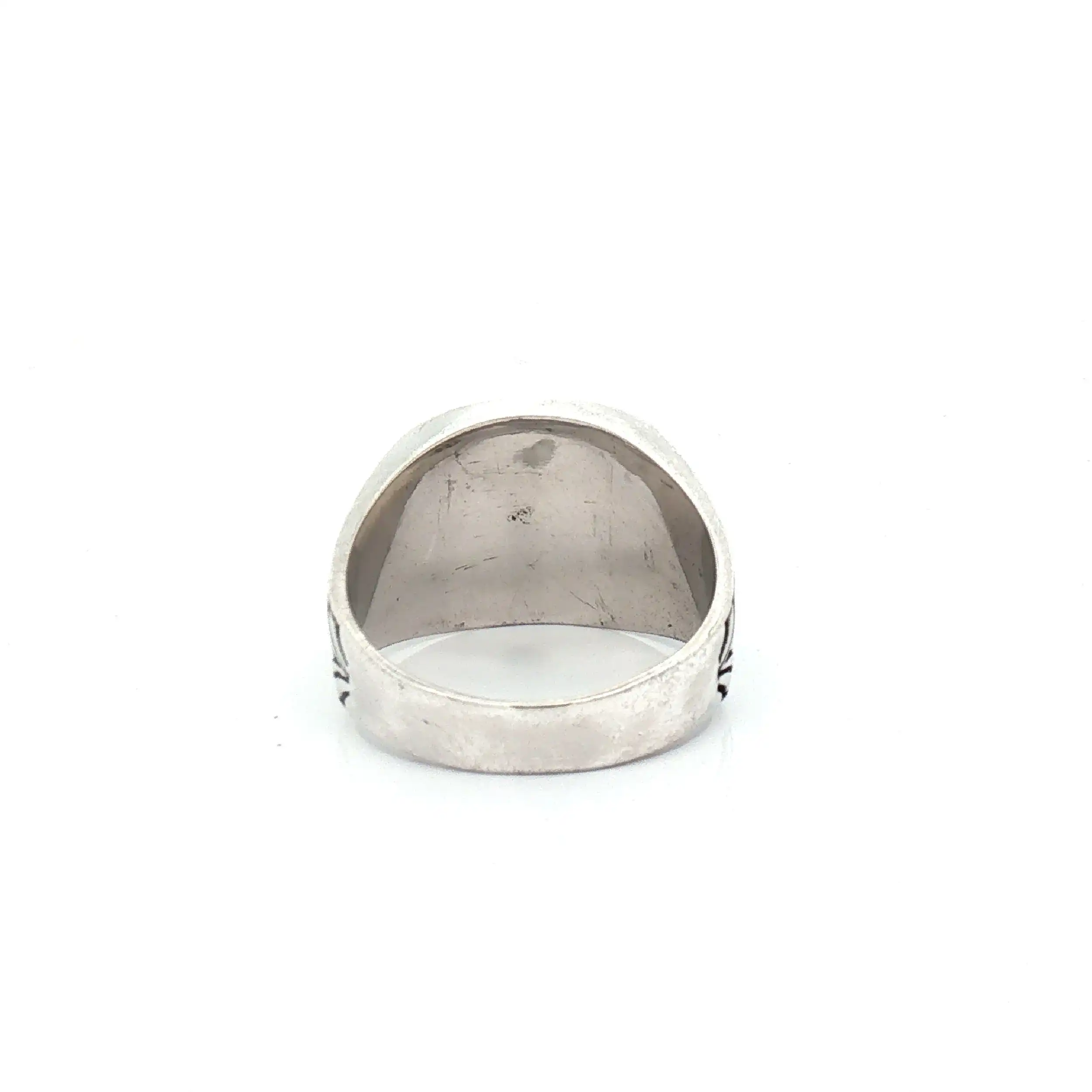 Ring Silber mit schwarzer Einlage
