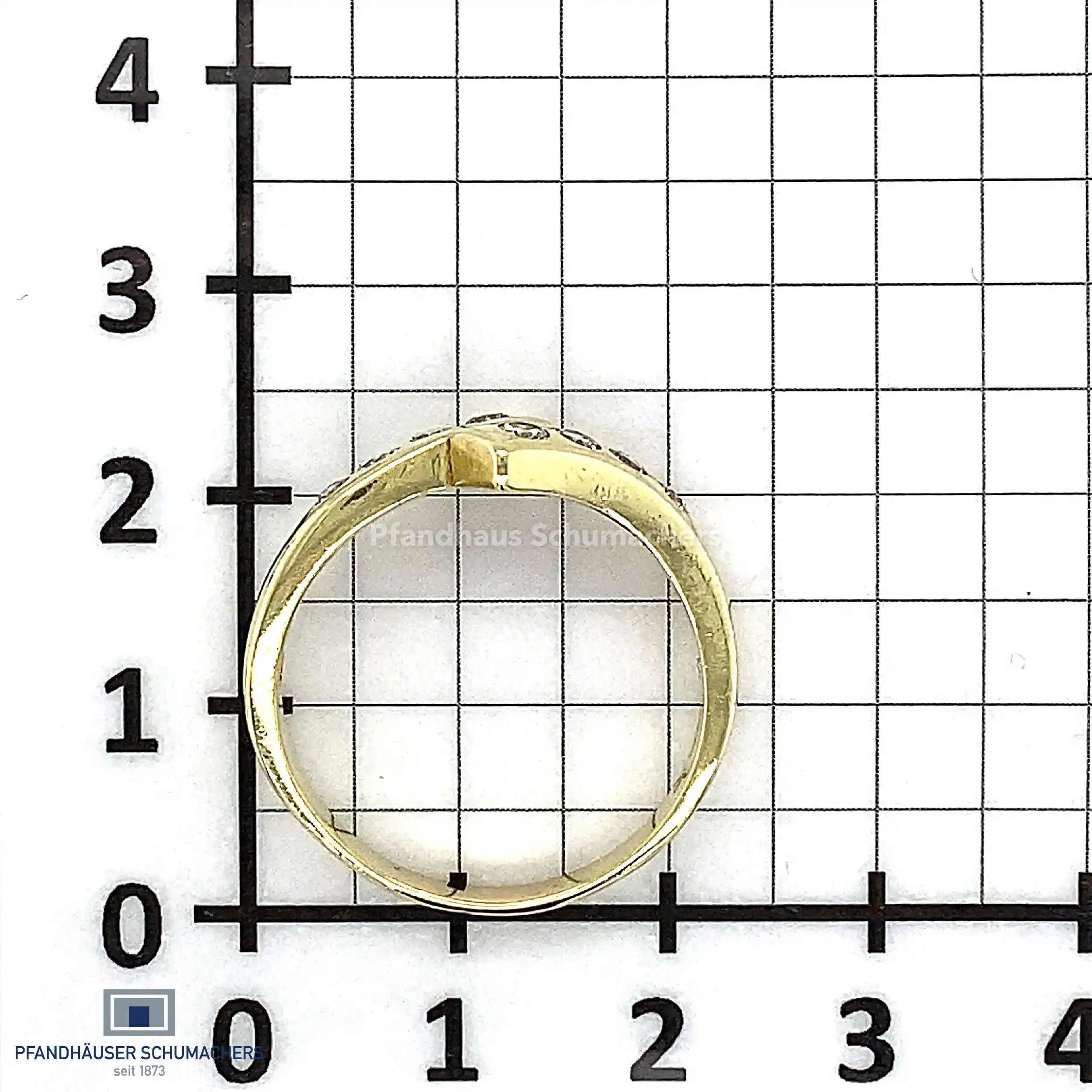 Ring Gelbgold mit Brillanten mit 0,38ct graviert