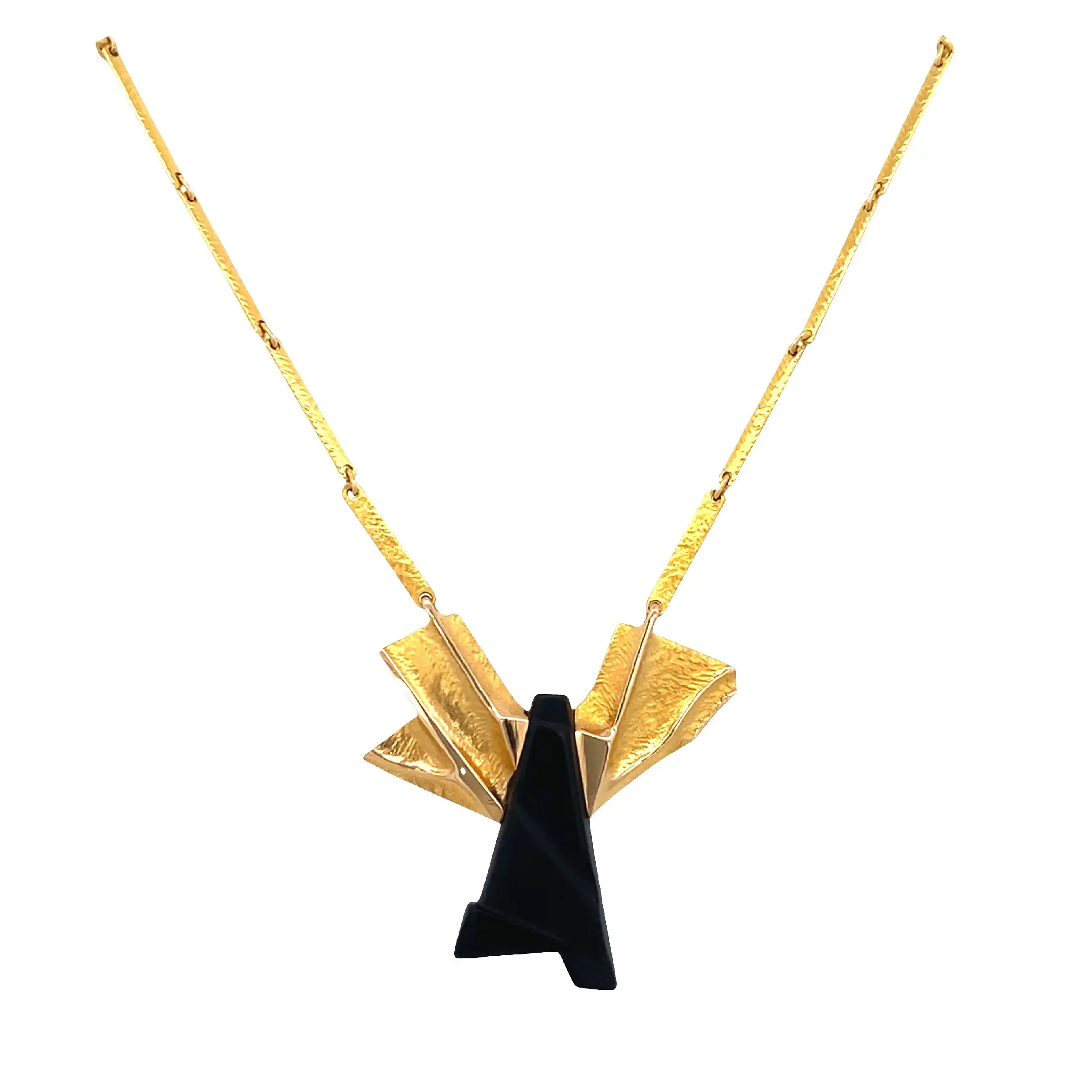 Collier Gelbgold Lapponia mit Onyx Collier Gelbgold Lapponia mit Onyx
