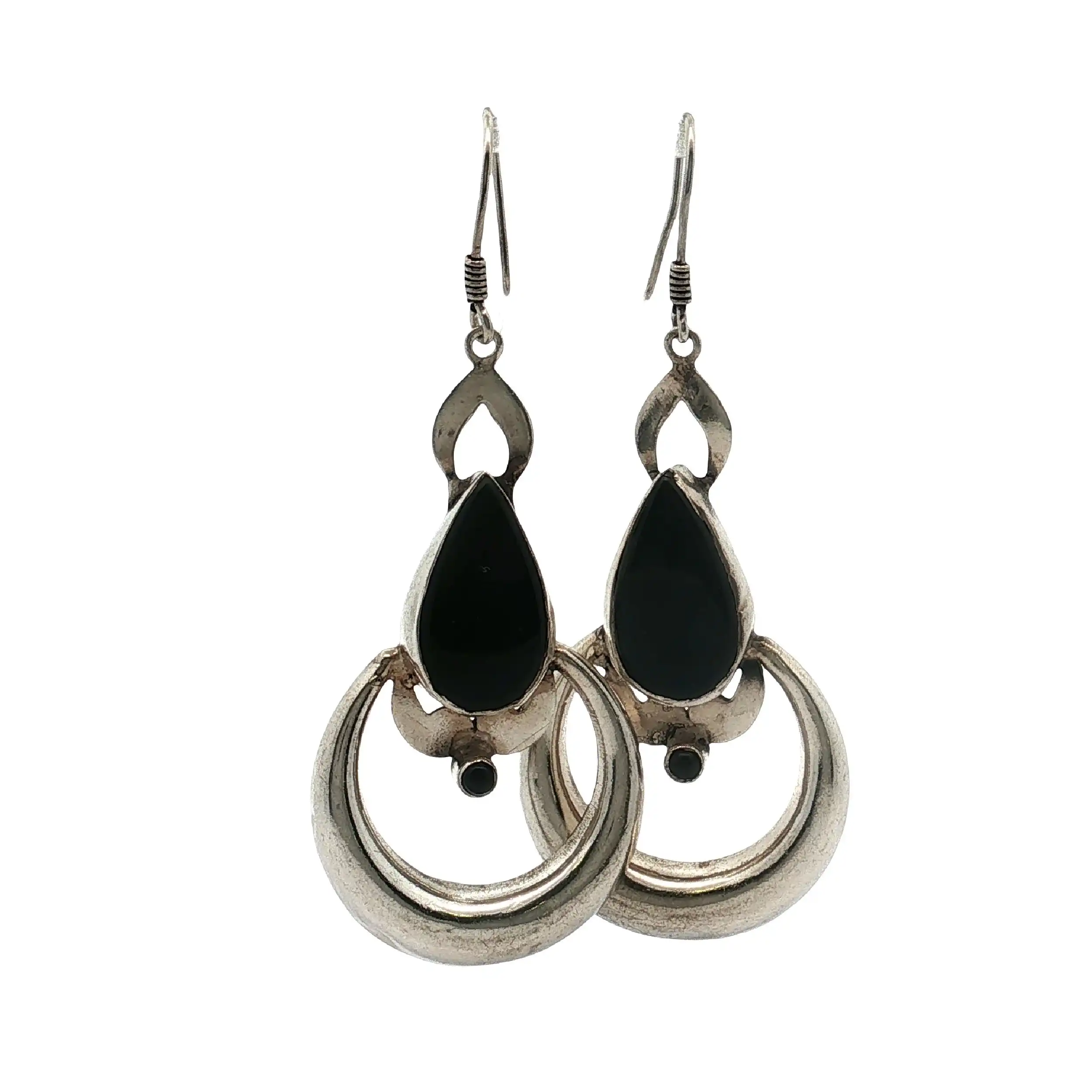 Ohrringe Silber mit Onyx Ohrringe Silber mit Onyx