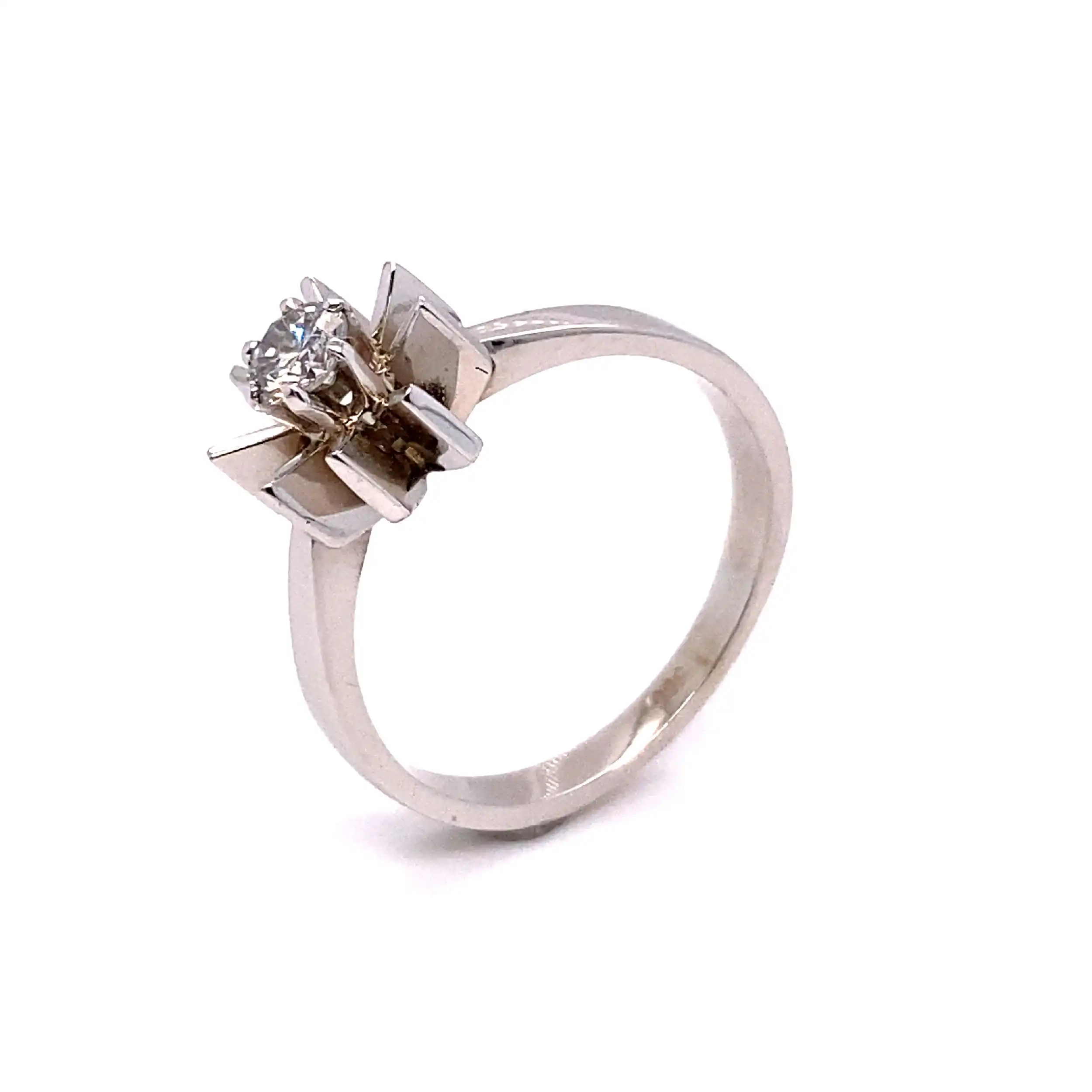 Ring Sonne Weißgold mit Brillant ca. 0,25ct. Ring Sonne Weißgold mit Brillant ca. 0,25ct.