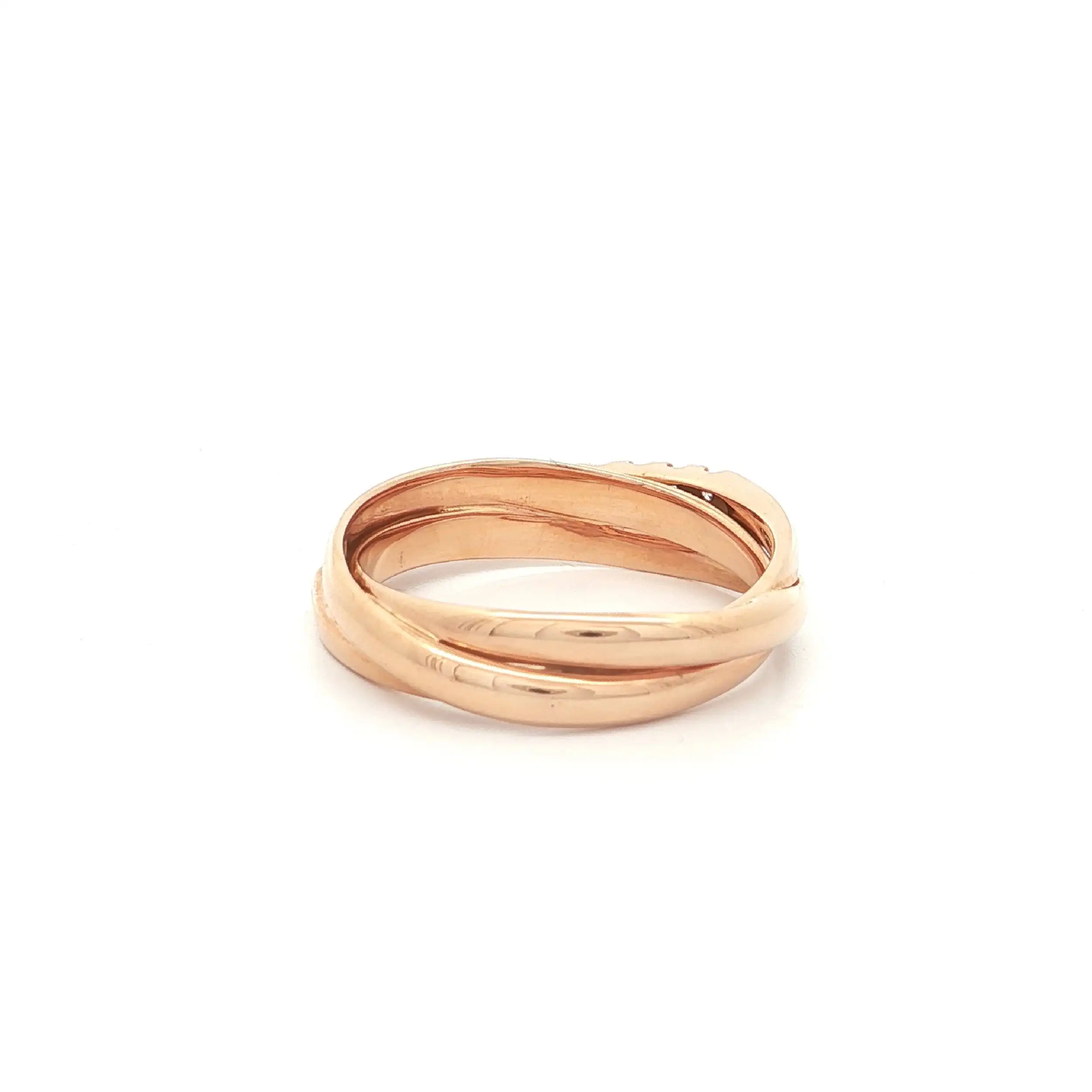 Ring Roségold gedreht mit Brillanten Ring Roségold gedreht mit Brillanten