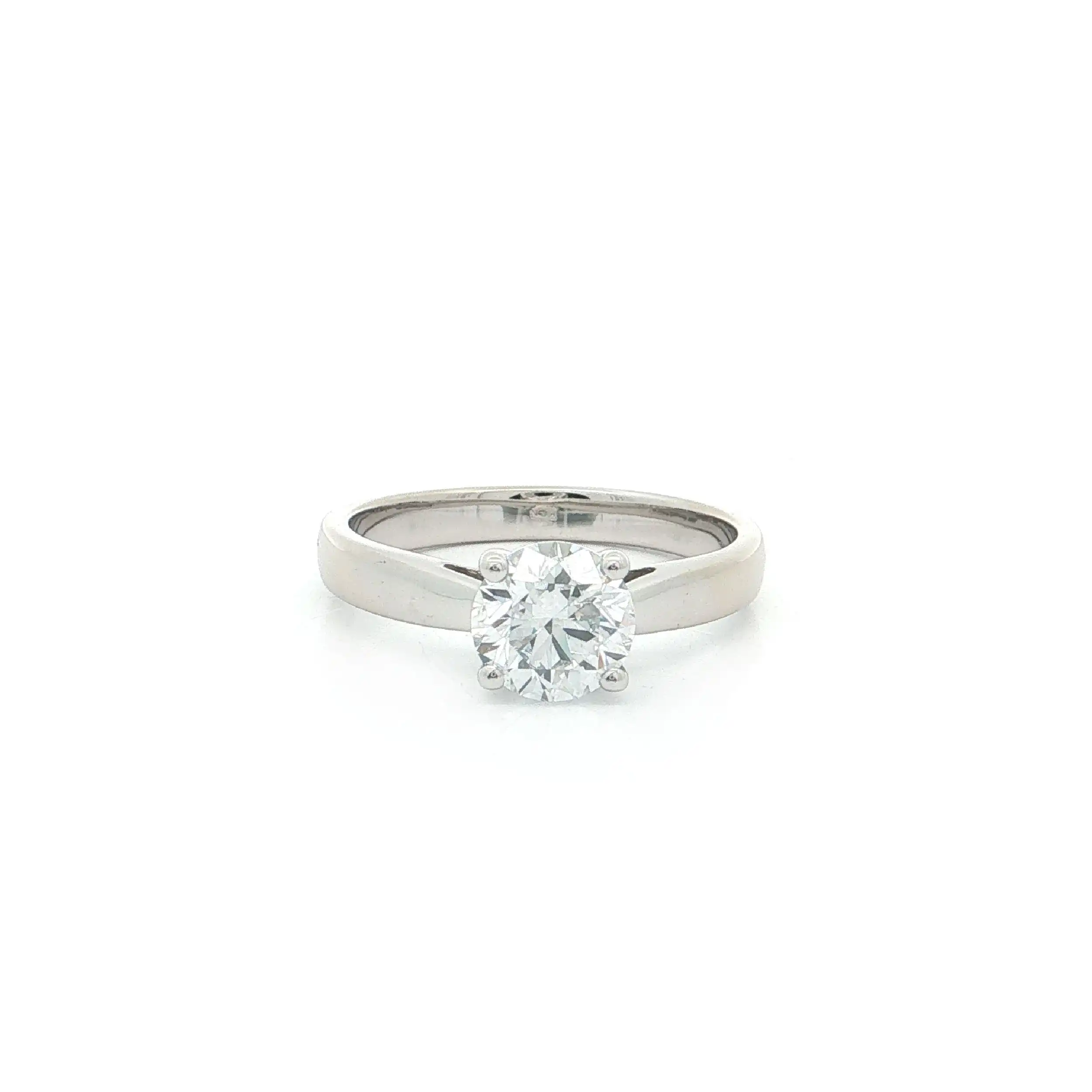 Ring Weißgold mit Labgrown Diamond im Brillantschliff