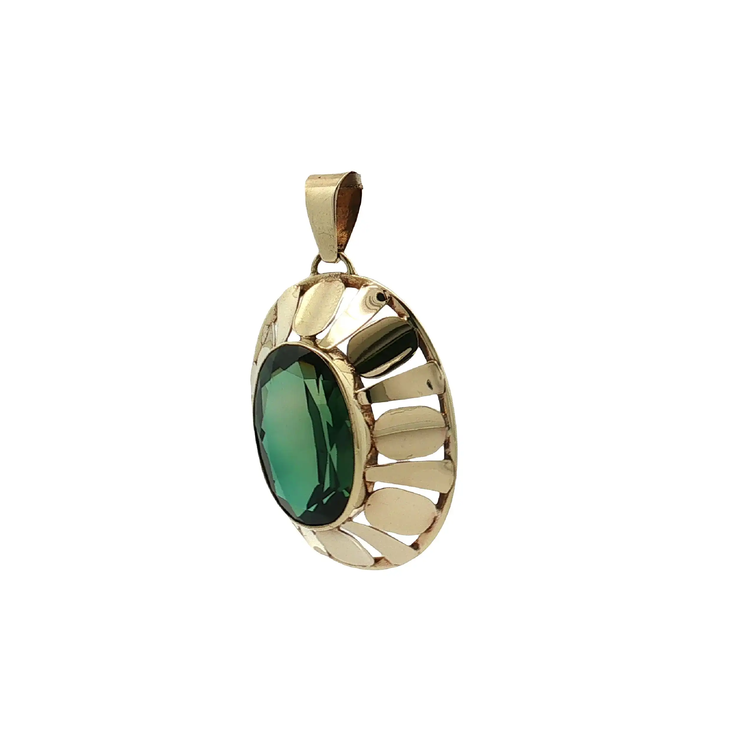 Anhänger Gelbgold mit Spinell