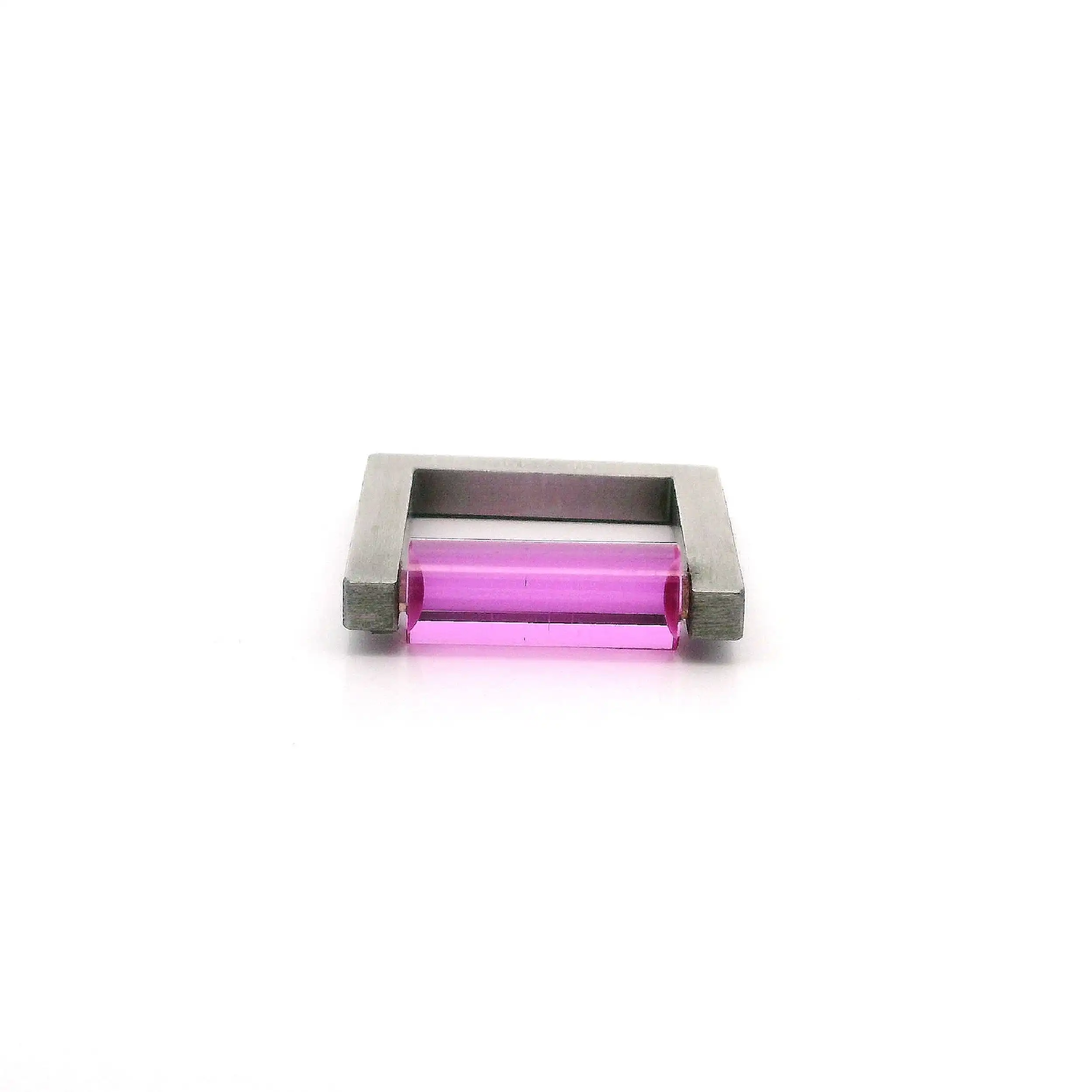 Ring Edelstahl Niessing mit synthetischem Rubin Ring Edelstahl Niessing mit synthetischem Rubin