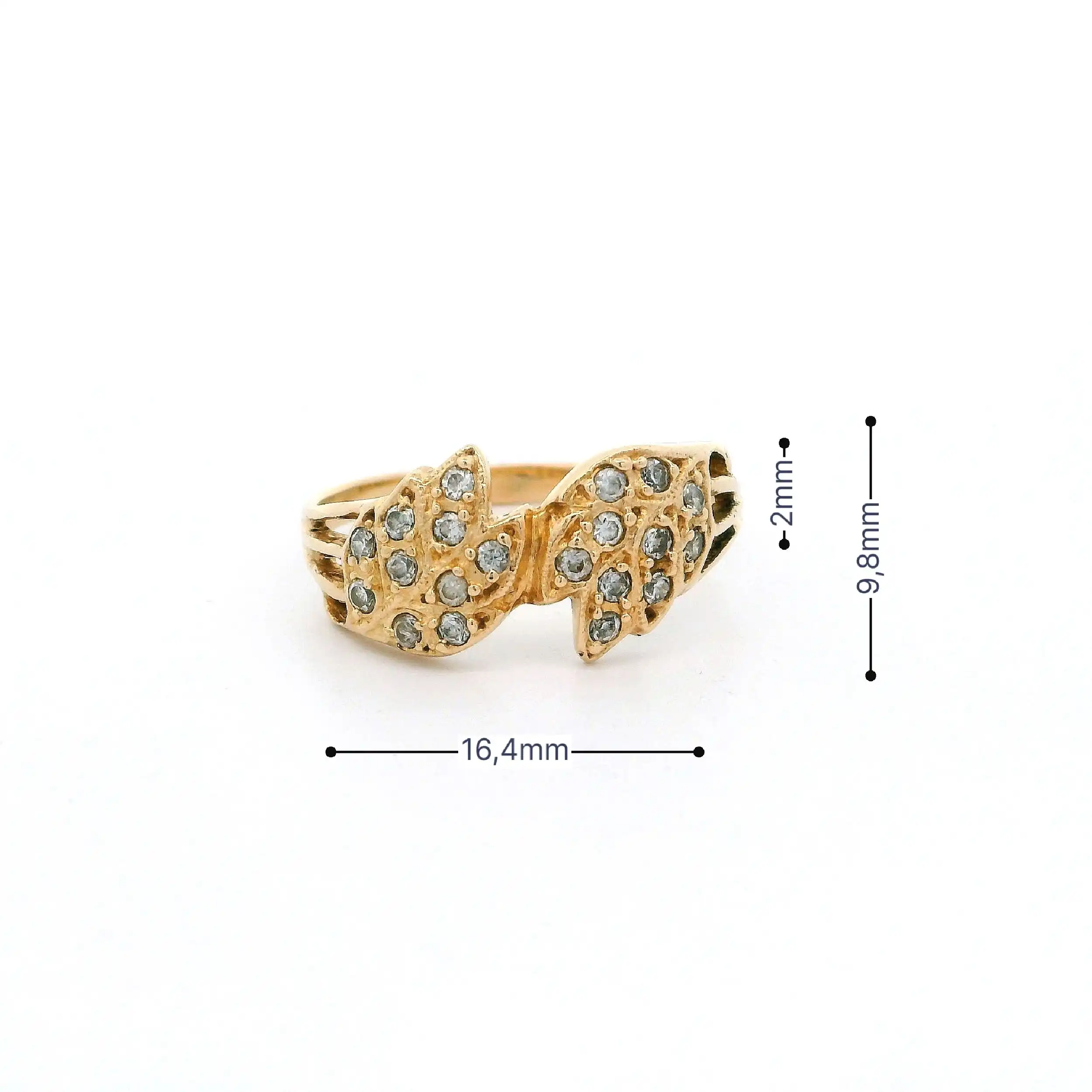 Ring Gelbgold mit Zirkonia