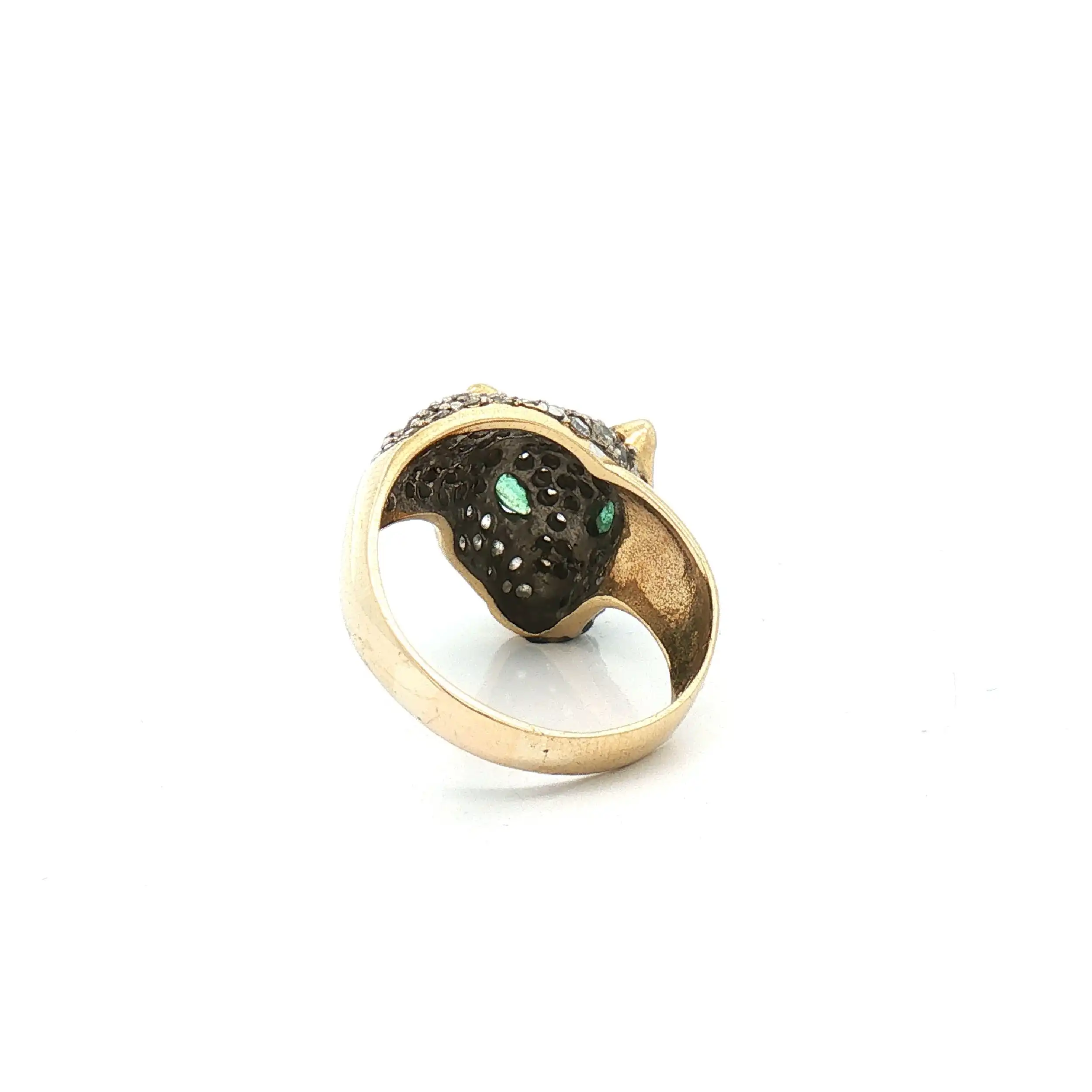 Ring Gelbgold Tiger mit Zirkonia