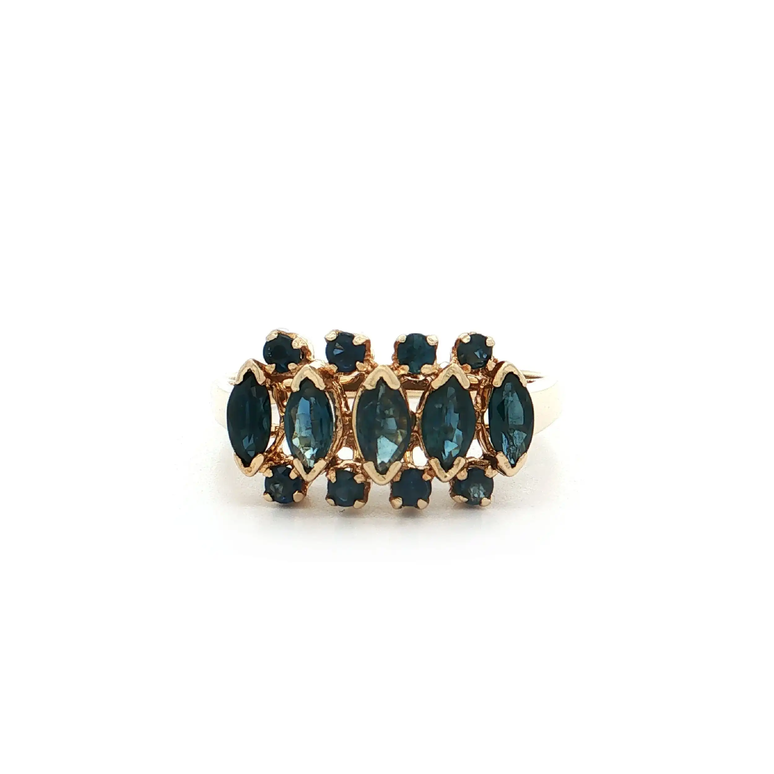 Ring Gelbgold mit Saphiren