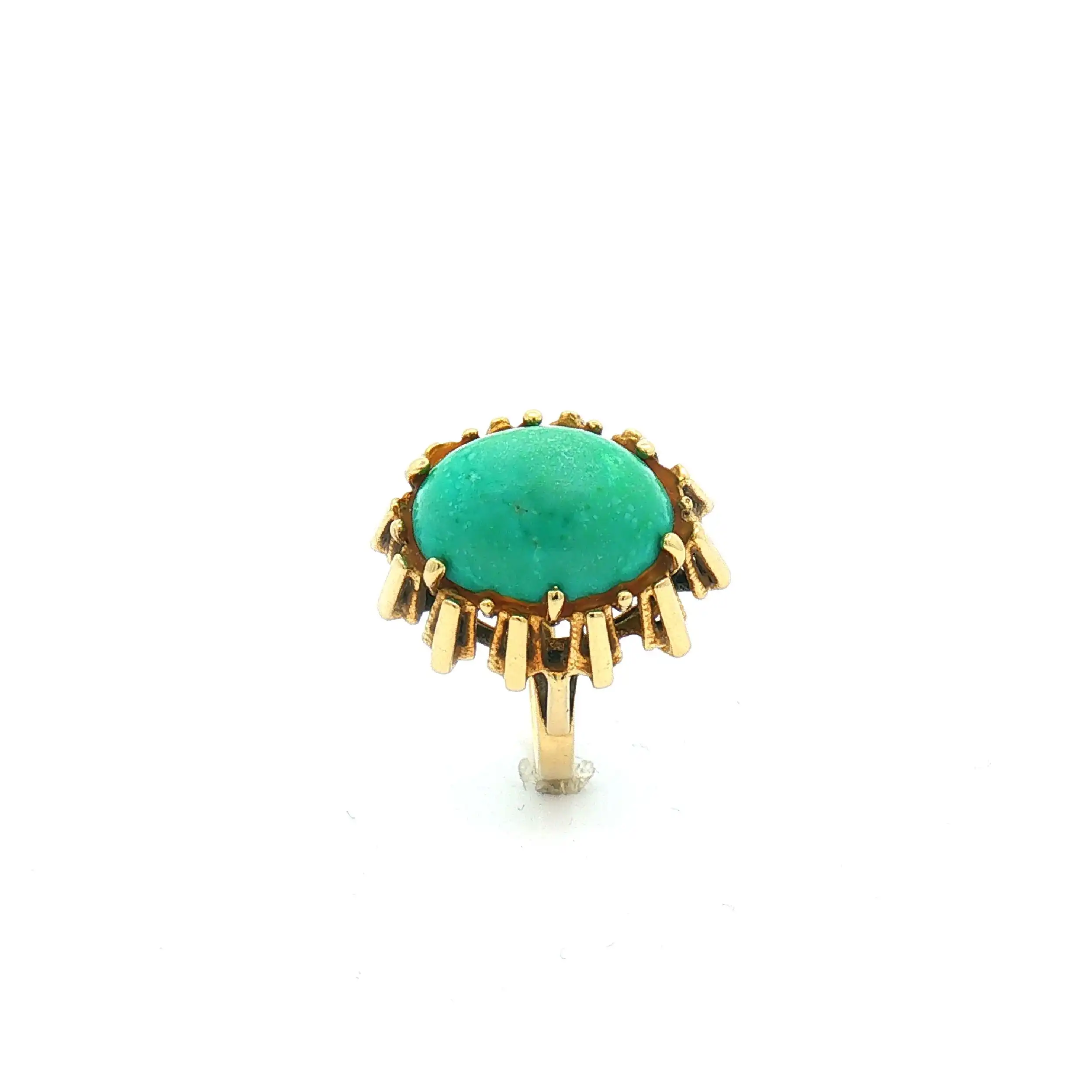 Ring Gelbgold mit Türkis Cabochon Ring Gelbgold mit Türkis Cabochon