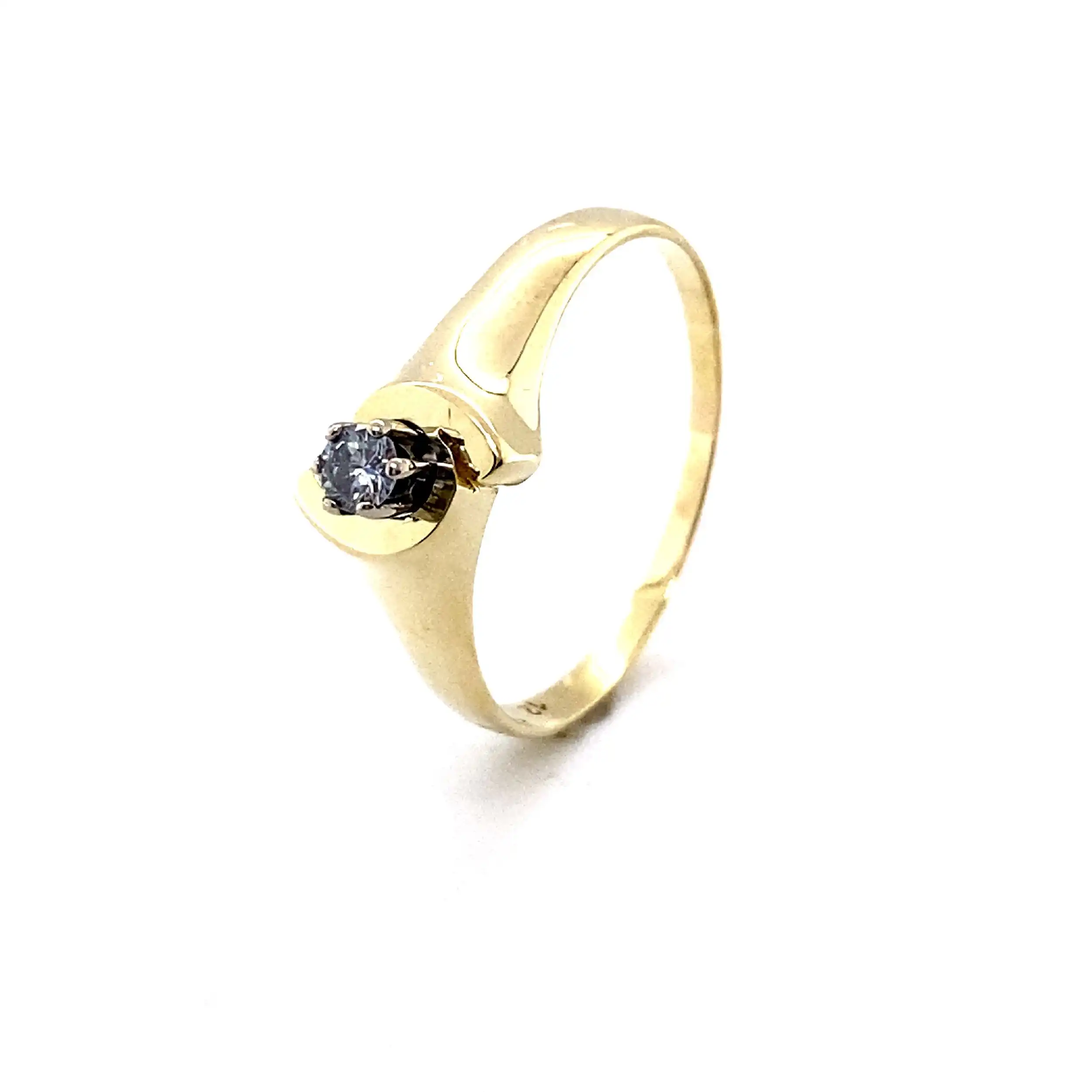 Ring Gelbgold mit Brillant Ring Gelbgold mit Brillant