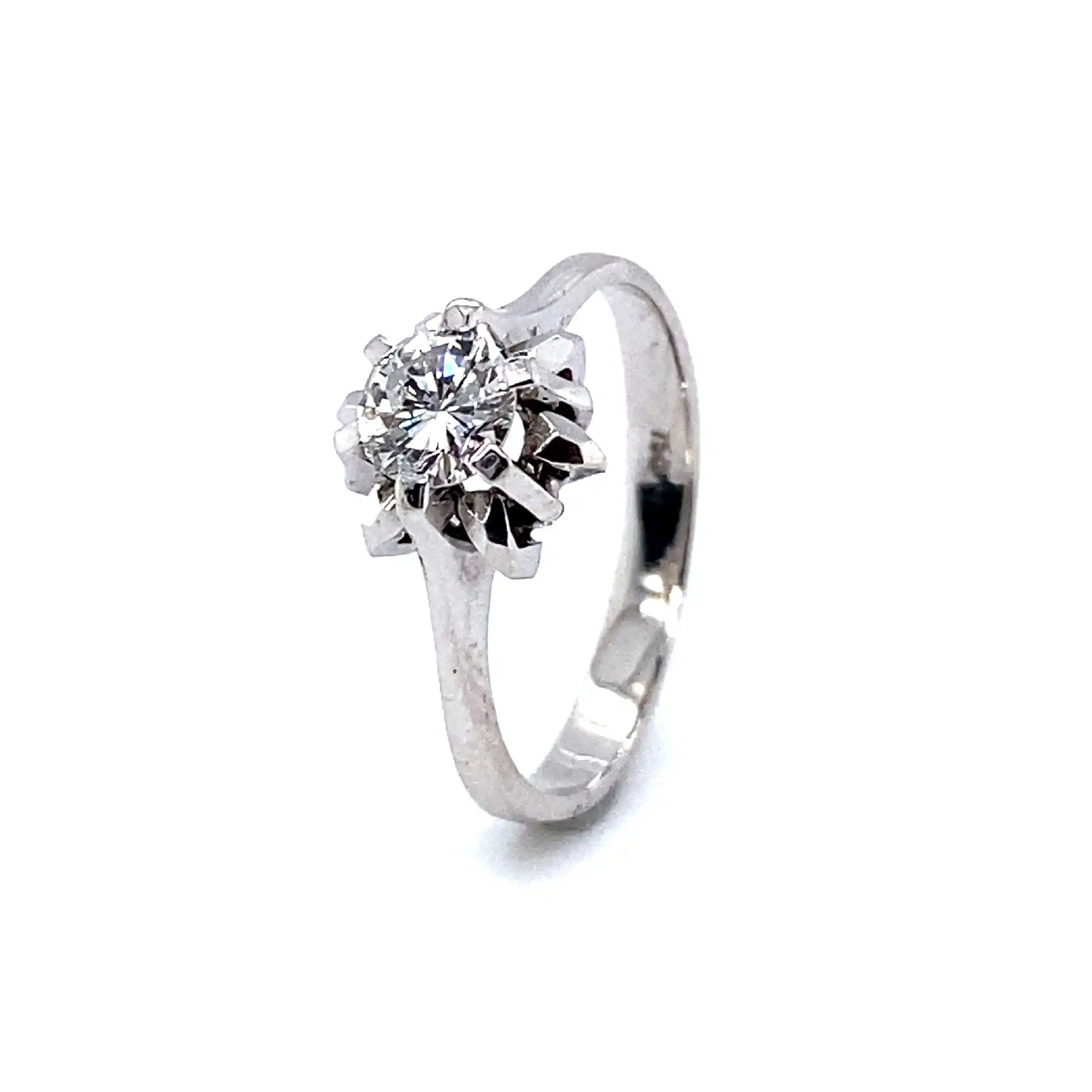 Ring Weißgold mit Solitär Brillant Ring Weißgold mit Solitär Brillant
