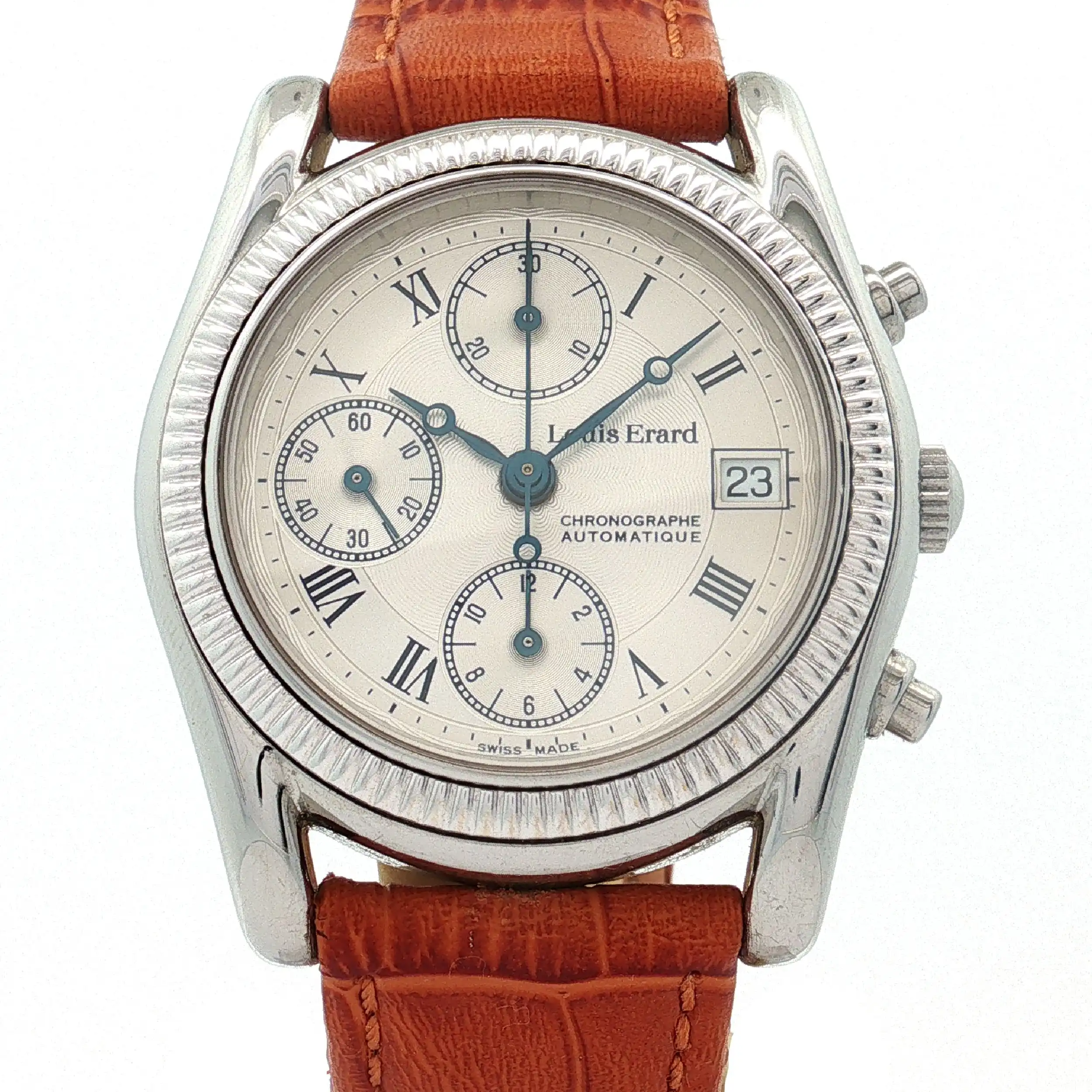 Herrenuhr Louis Erard Chronograph mit Lederarmband Herrenuhr Louis Erard Chronograph mit Lederarmband