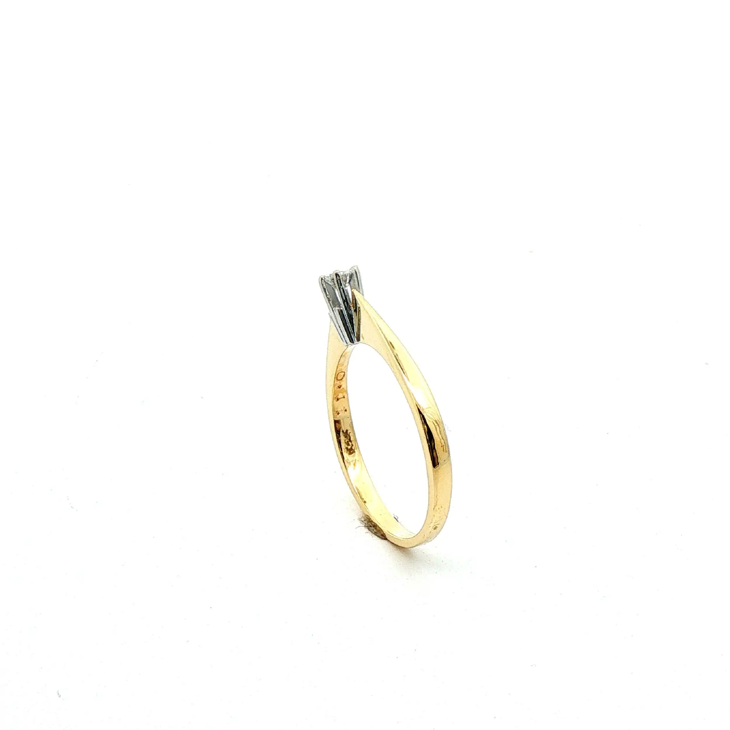 Ring Bicolor mit Brillant