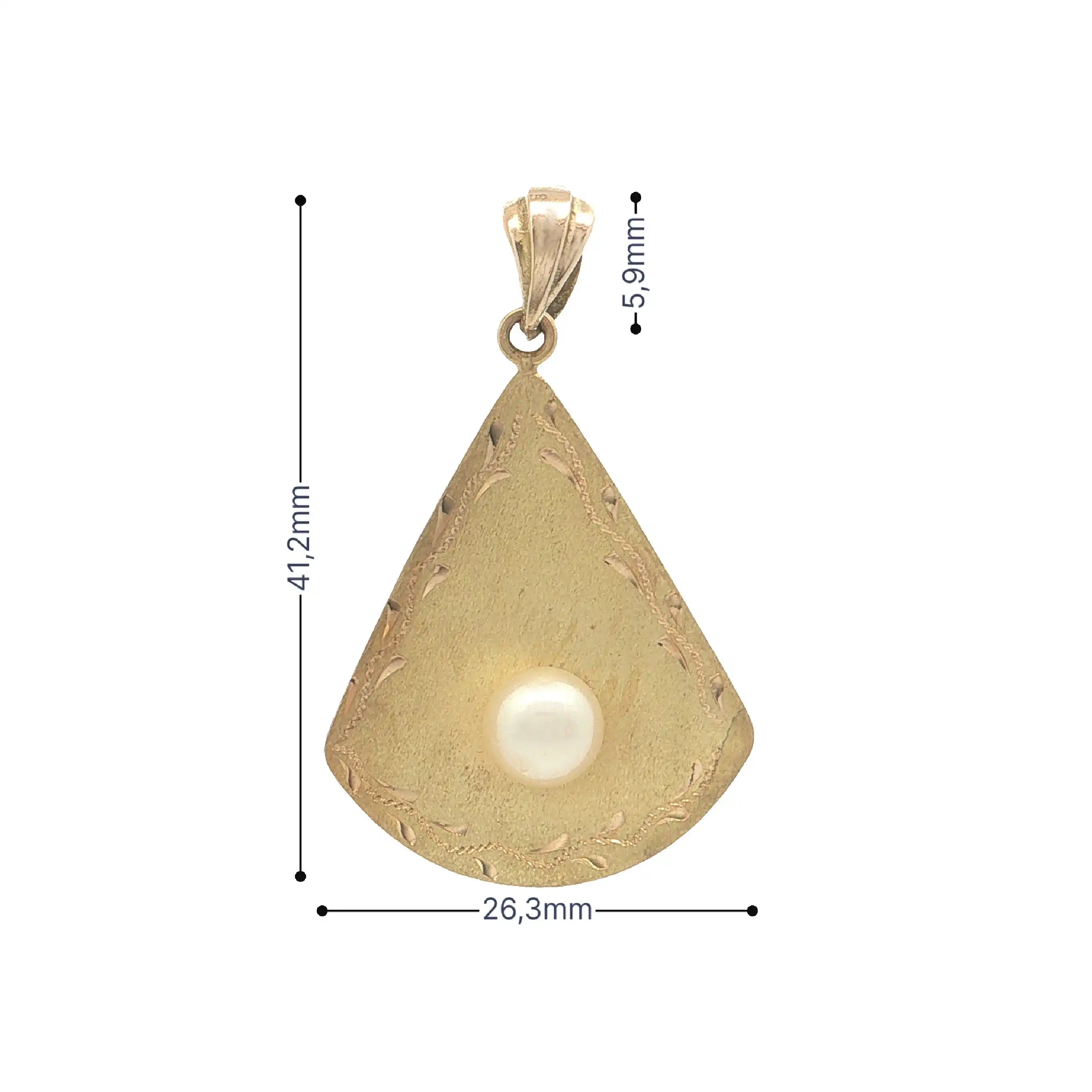 Anhänger Gelbgold mit Perle Anhänger Gelbgold mit Perle