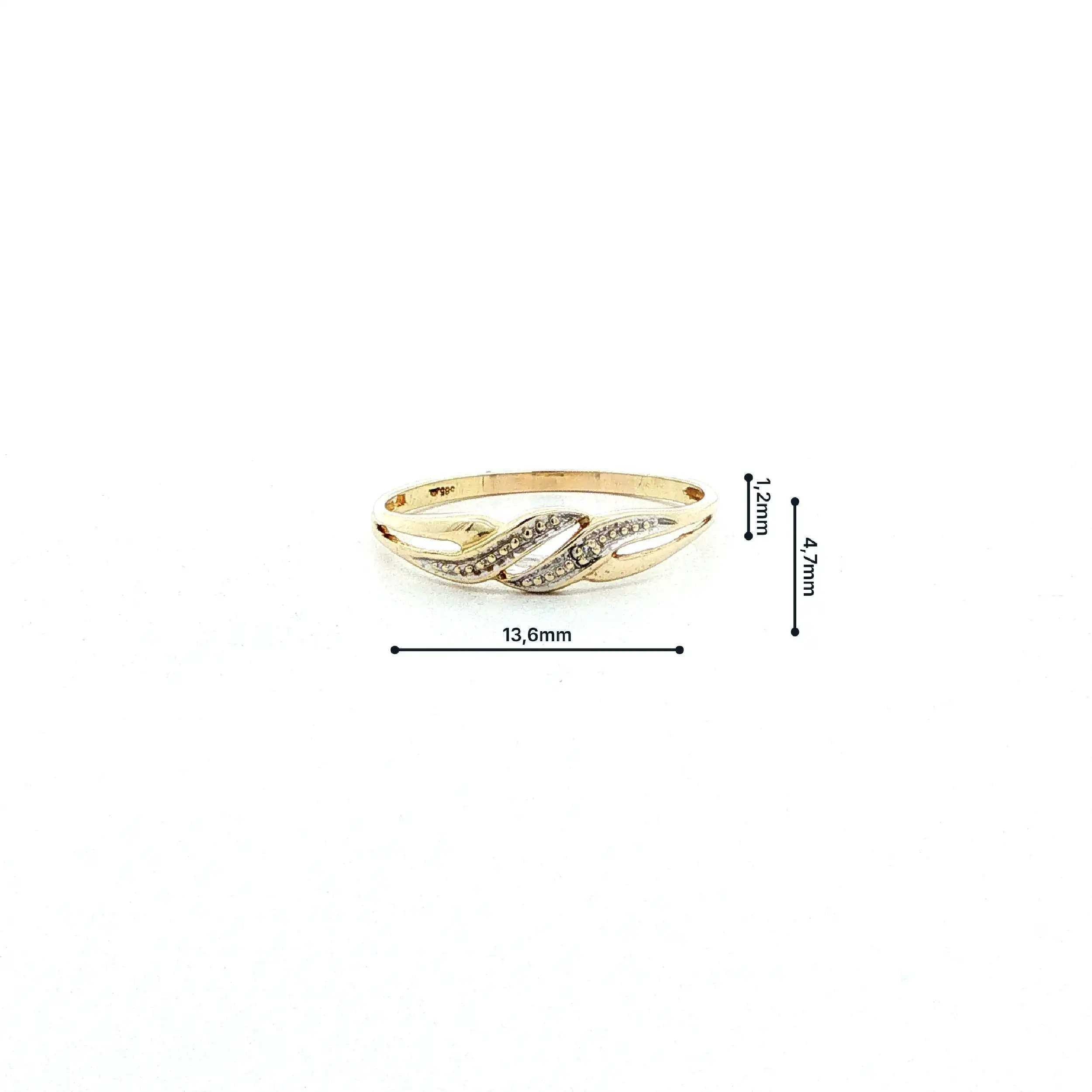Ring Gelbgold mit Diamant