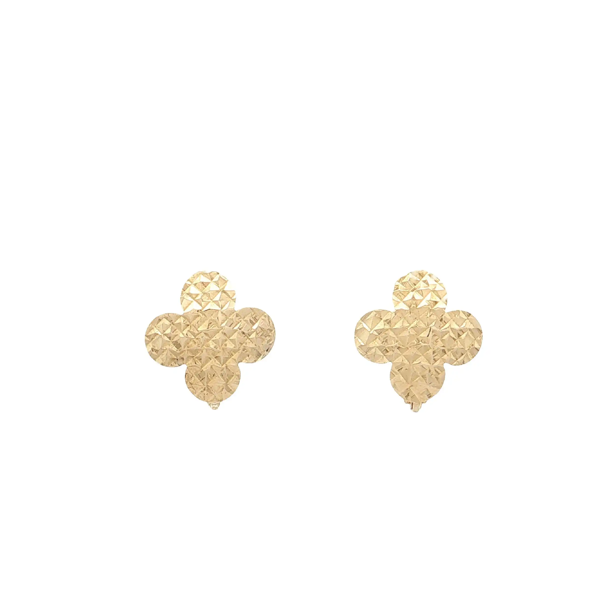 Ohrclips Gelbgold "Blume"