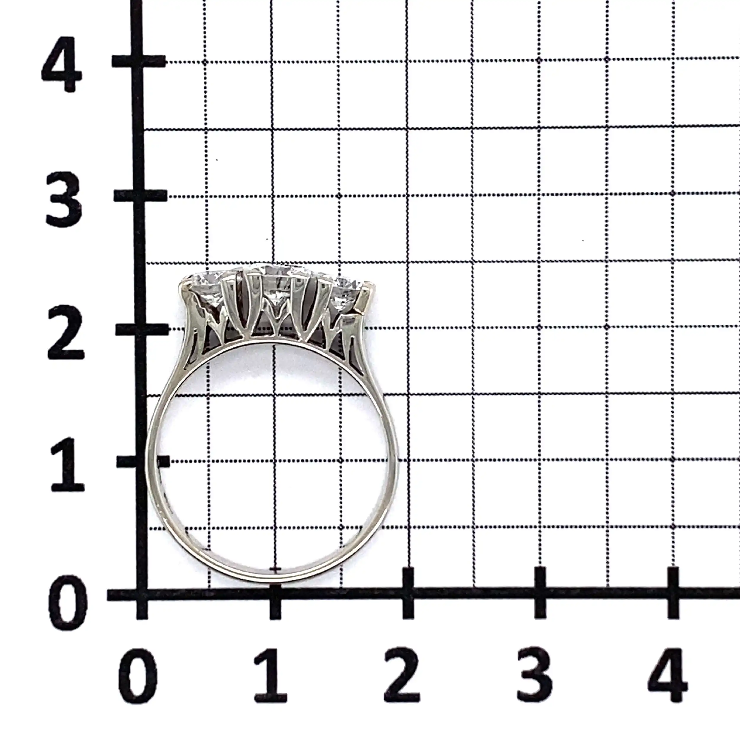 Ring Weißgold mit Brillant Solitären Ring Weißgold mit Brillant Solitären