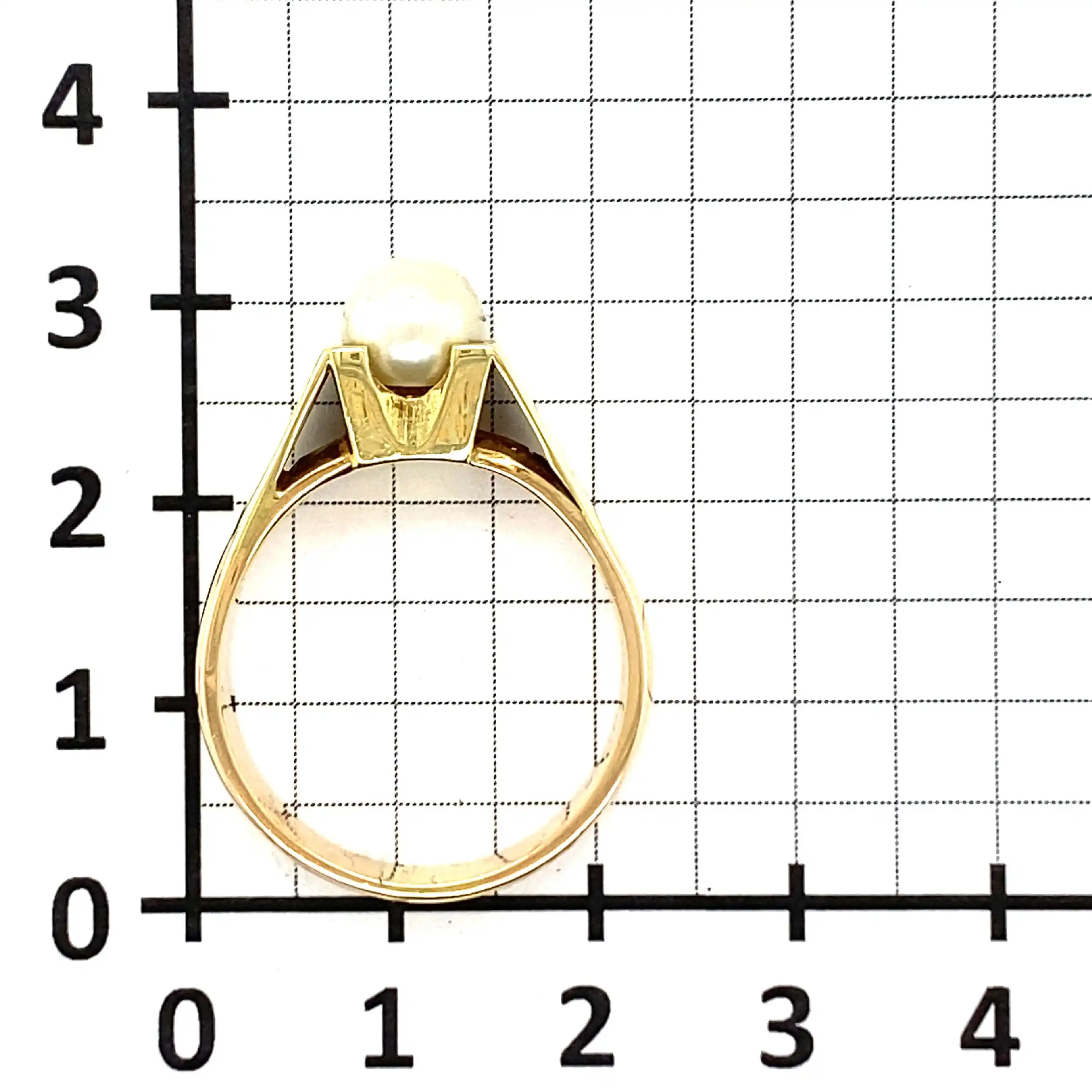 Ring Bicolor mit Perle Ring Bicolor mit Perle