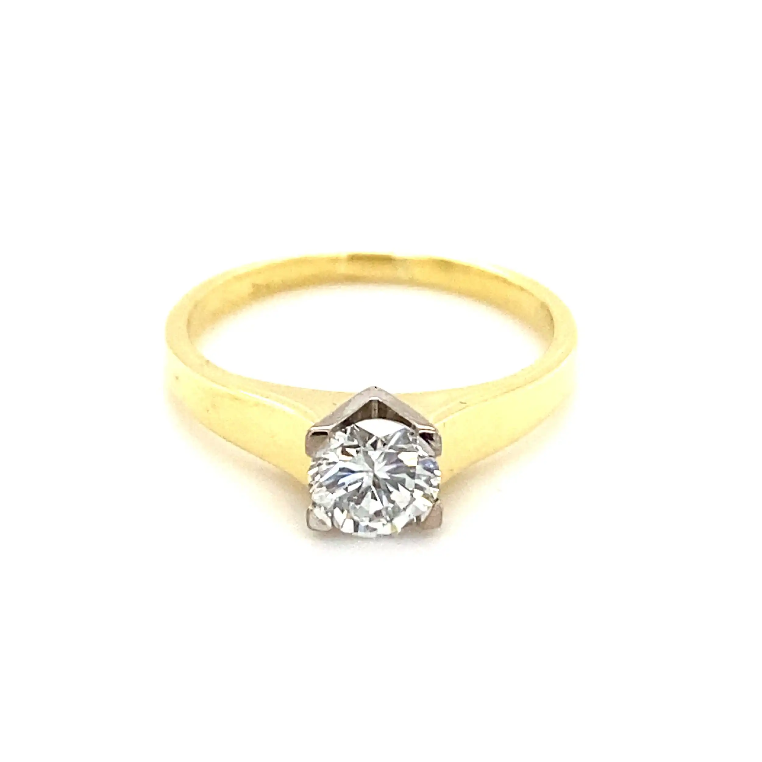 Ring Bicolor mit Brillant Ring Bicolor mit Brillant