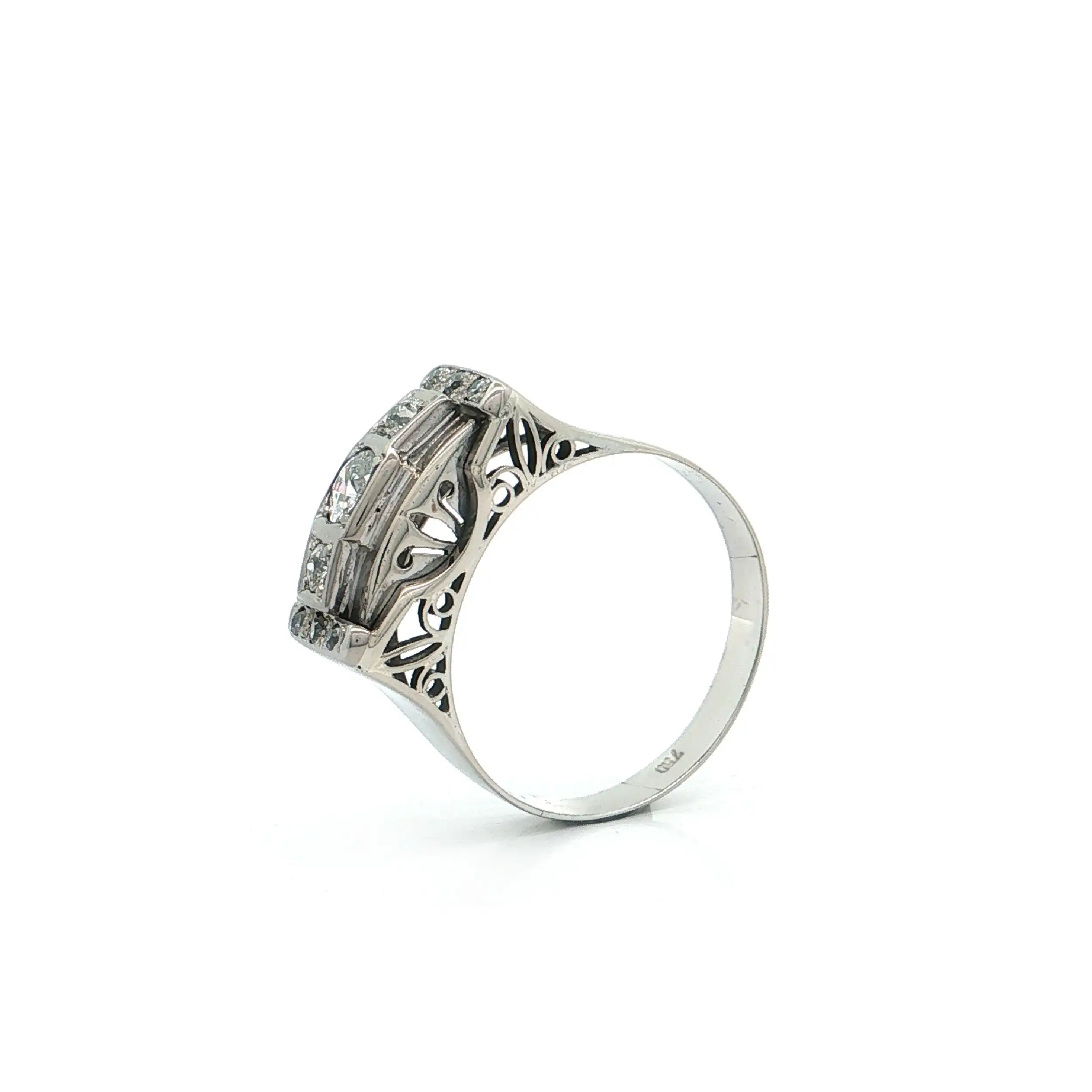 Ring Weißgold mit Diamanten Ring Weißgold mit Diamanten