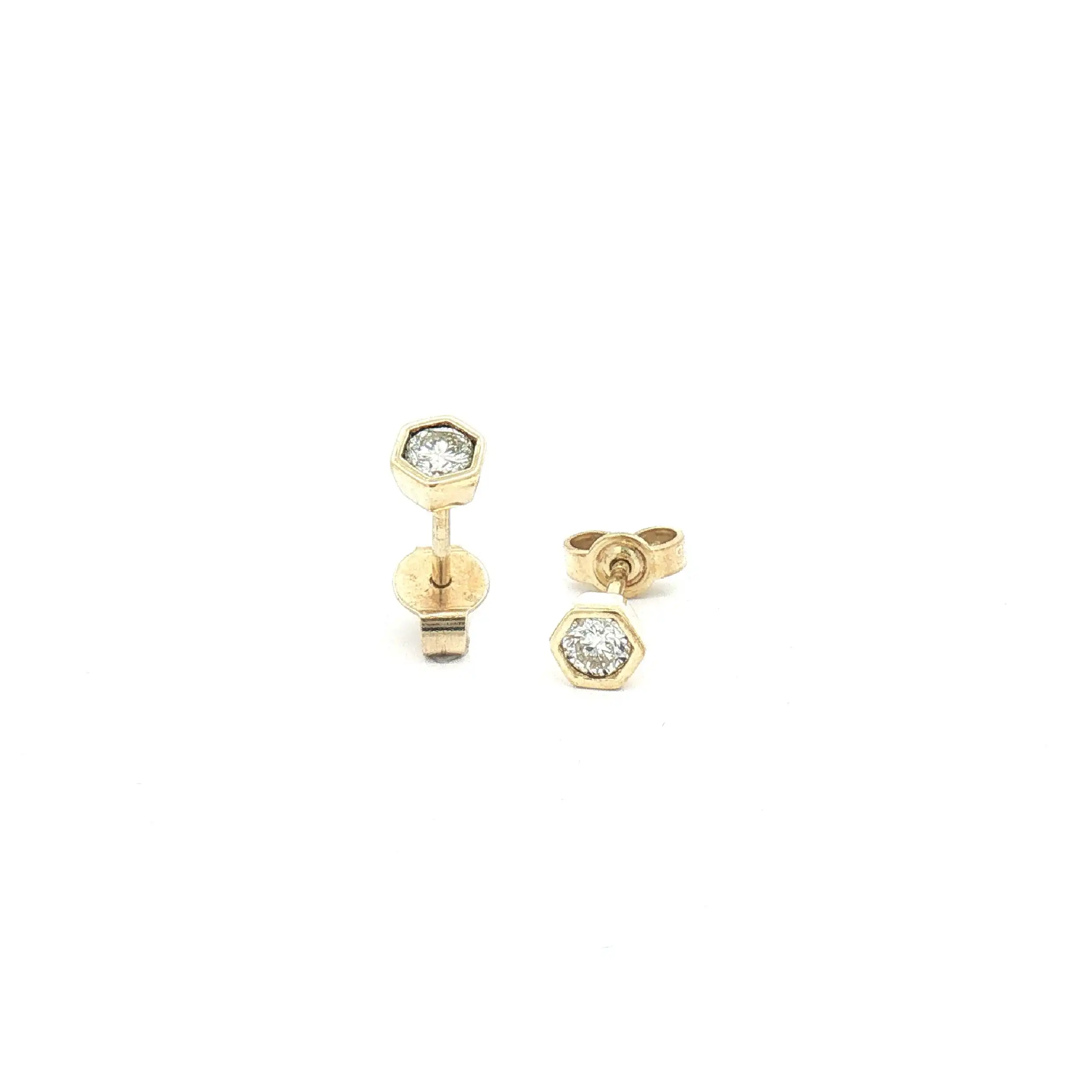 Ohrstecker Gelbgold mit Brillanten