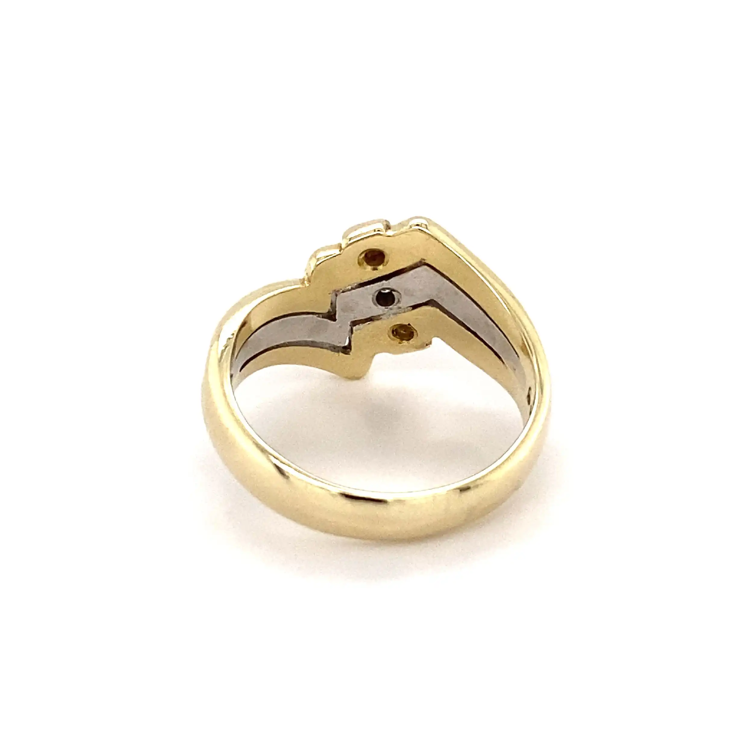 Ring Bicolor mit Brillanten Ring Bicolor mit Brillanten
